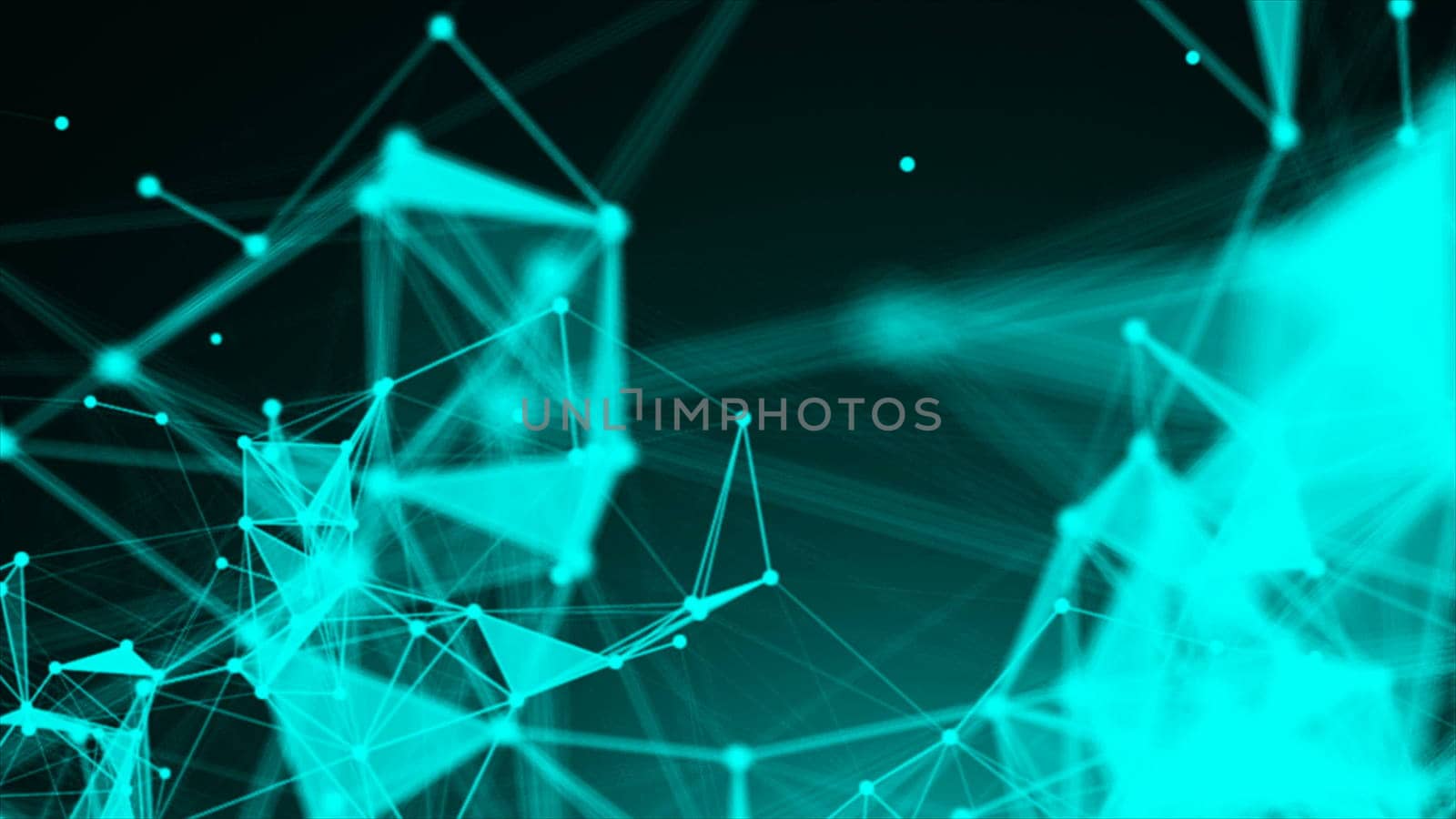 Abstract Polygonal Space Background with Connecting Dots and Lines by nolimit046