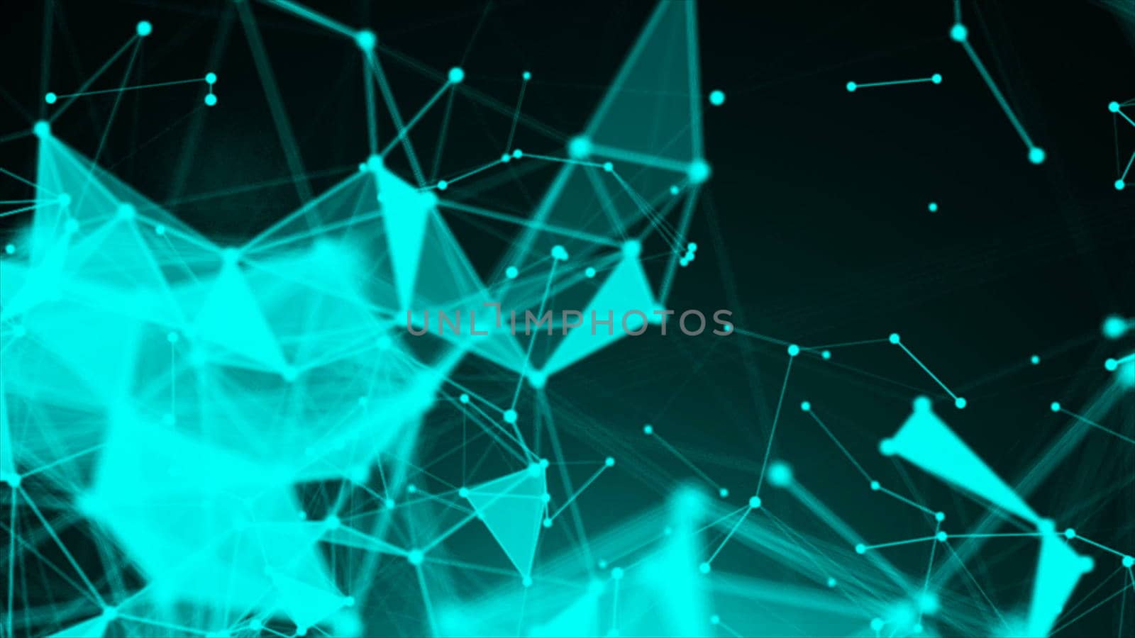 Abstract Polygonal Space Background with Connecting Dots and Lines by nolimit046