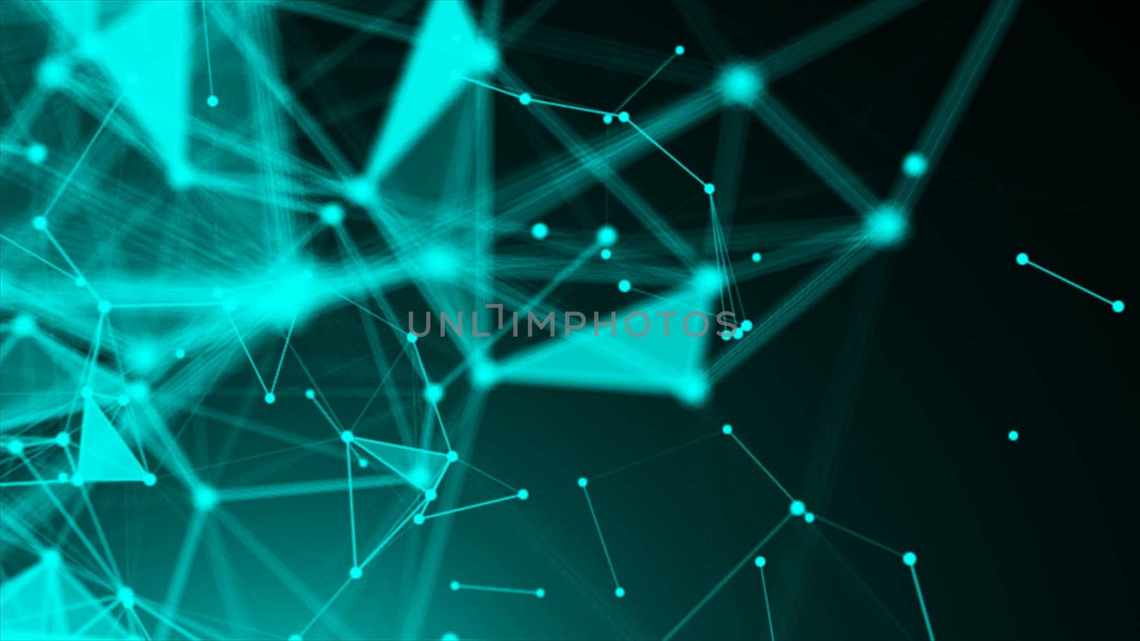 Abstract Polygonal Space Background with Connecting Dots and Lines by nolimit046