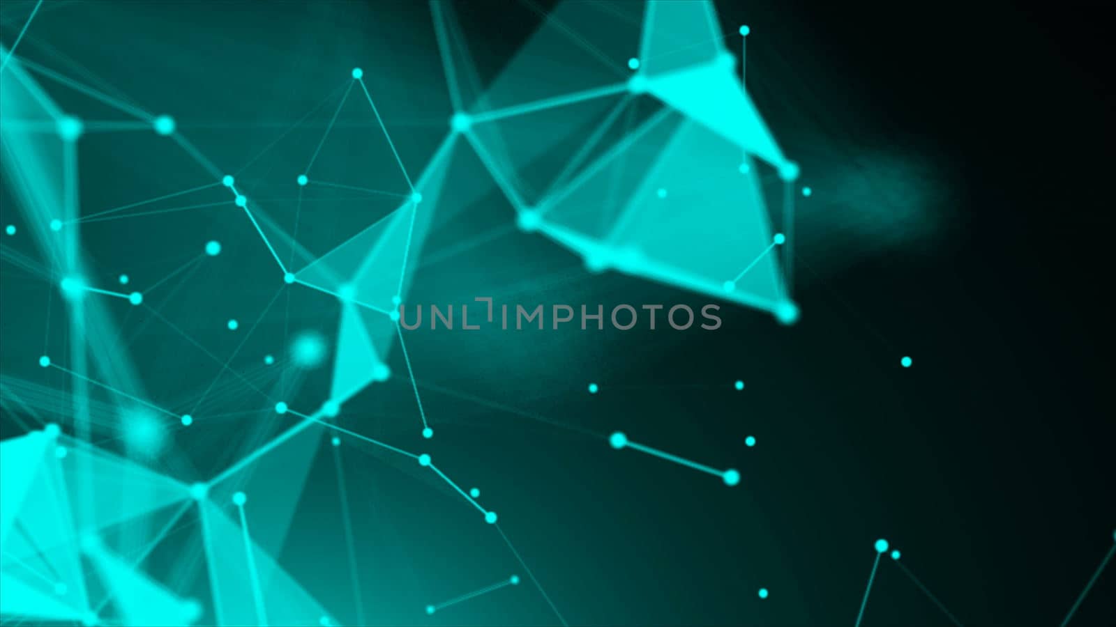 Abstract Polygonal Space Background with Connecting Dots and Lines by nolimit046