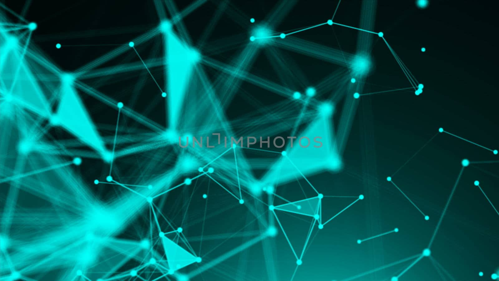 Abstract Polygonal Space Background with Connecting Dots and Lines by nolimit046