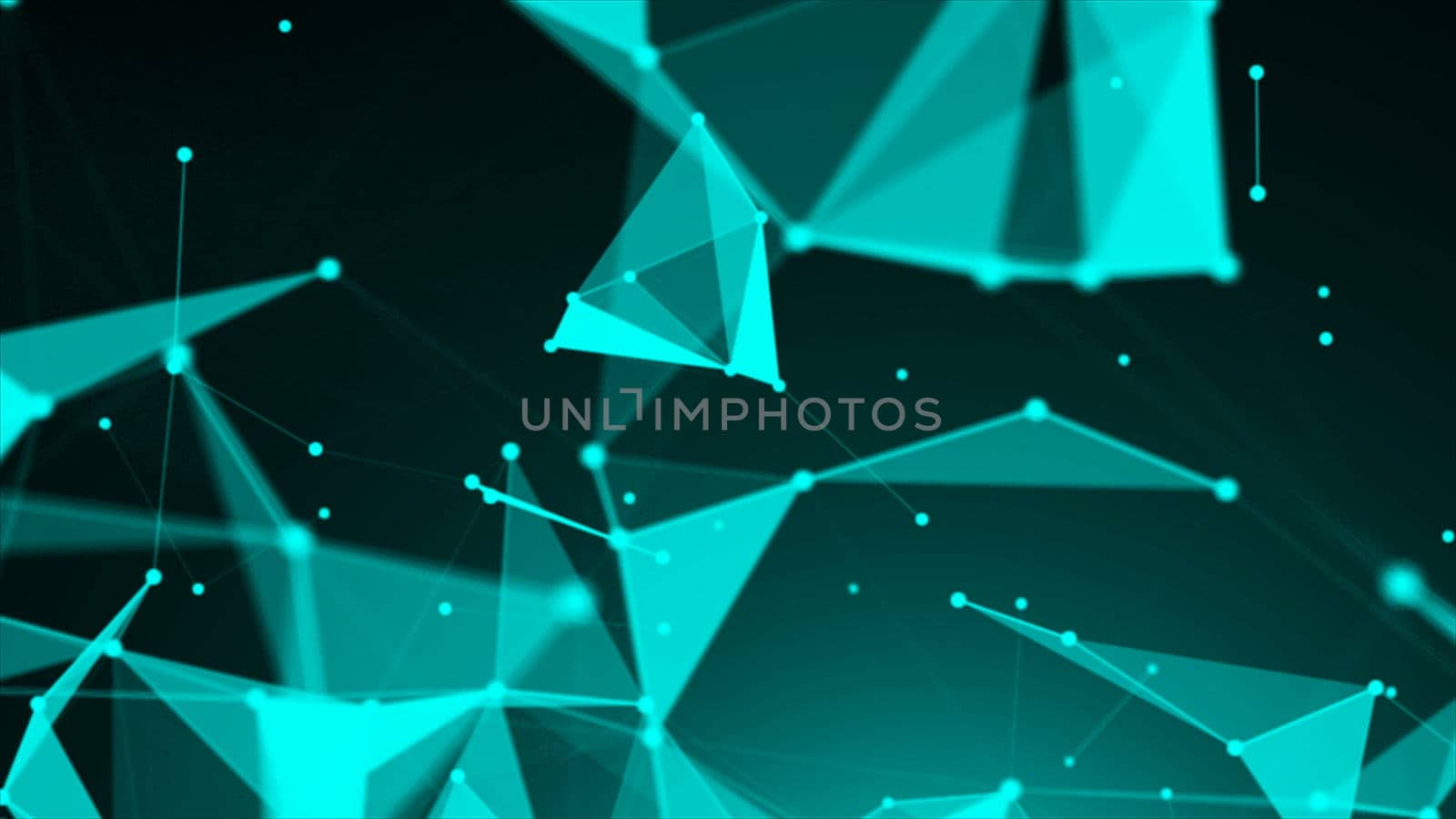 Abstract Polygonal Space Background with Connecting Dots and Lines by nolimit046