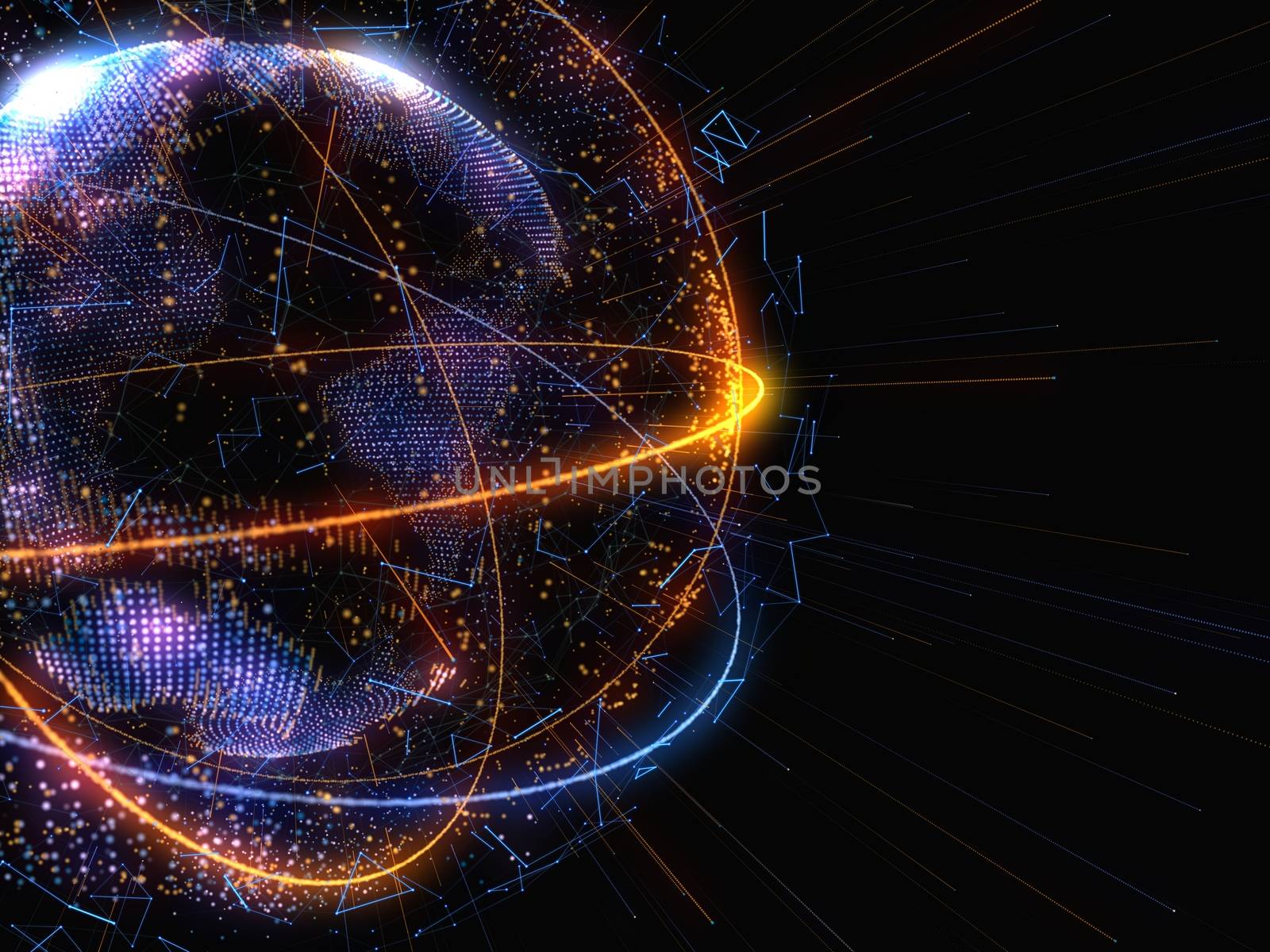 Concept of Network, Internet Communication by cherezoff