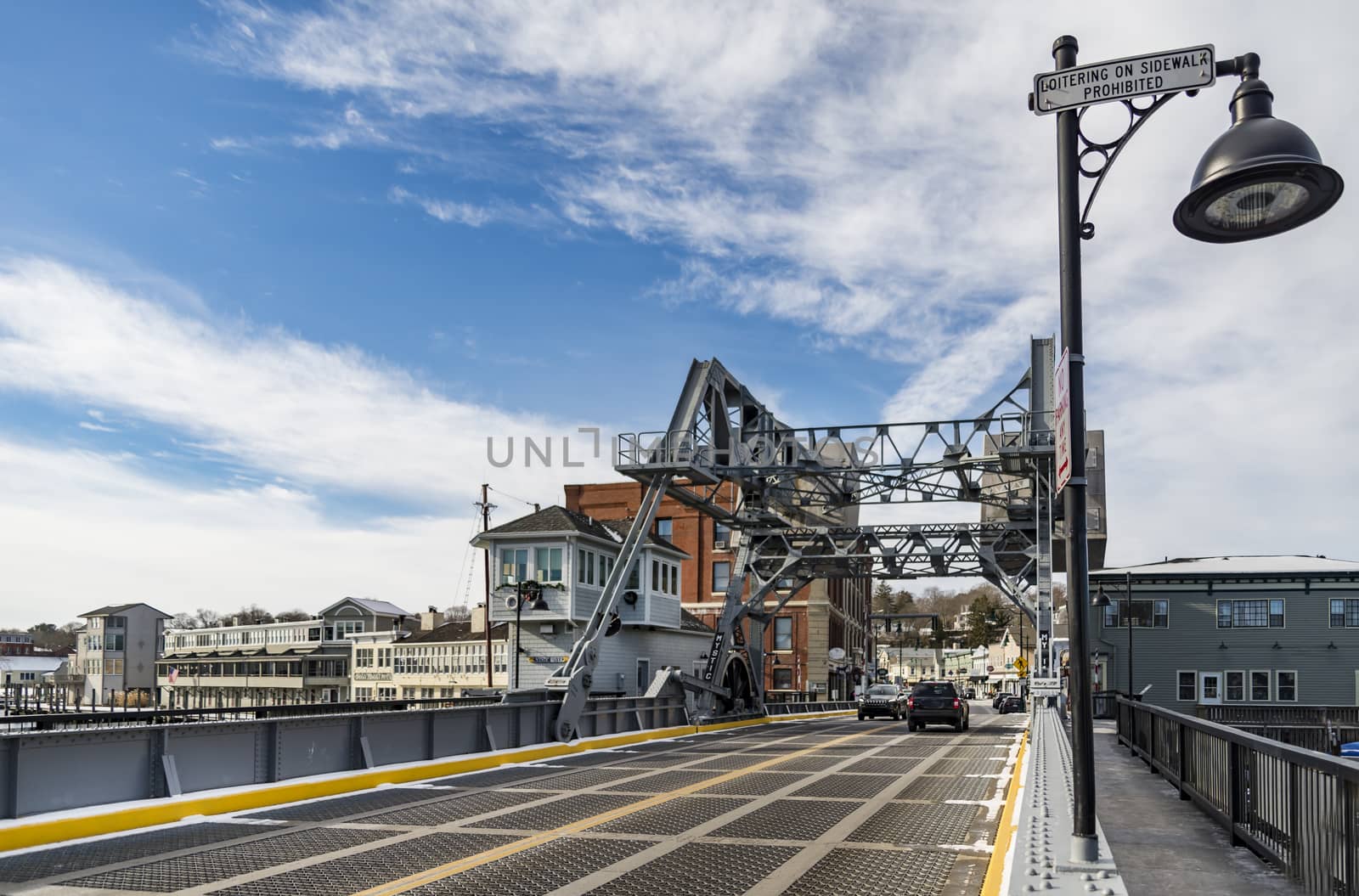 The Mystic River Bascule Bridge in Mystic Conn by edella