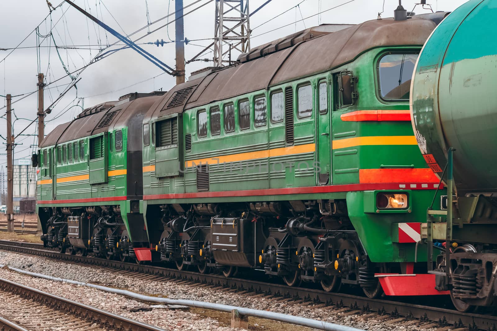 Green diesel locomotive by sengnsp