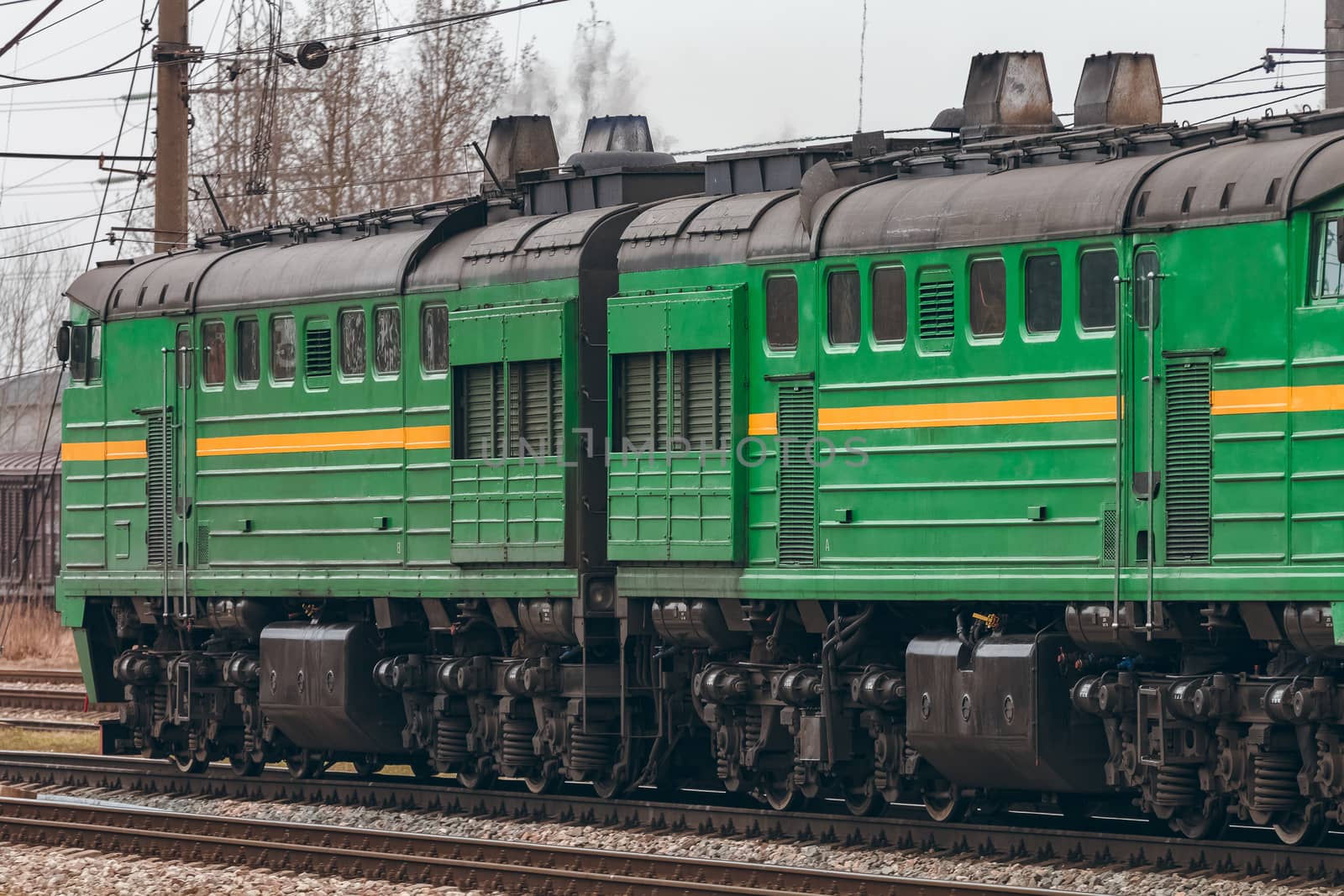 Green diesel locomotive by sengnsp