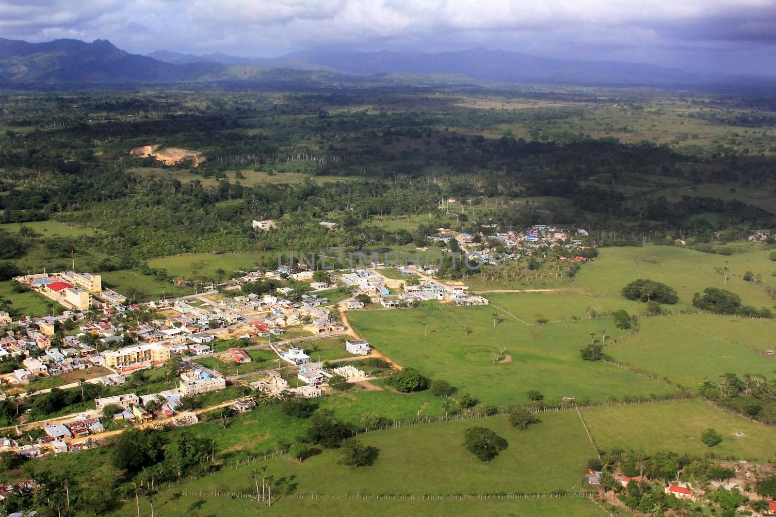 Aerial view of the Village in the Dominican Republic