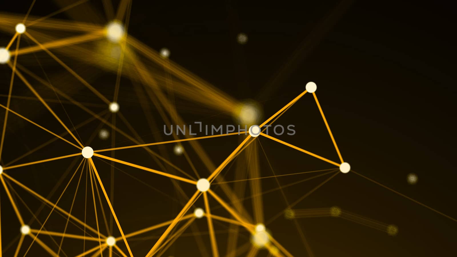 Abstract connection dots. Technology background. Network concept. 3d rendering