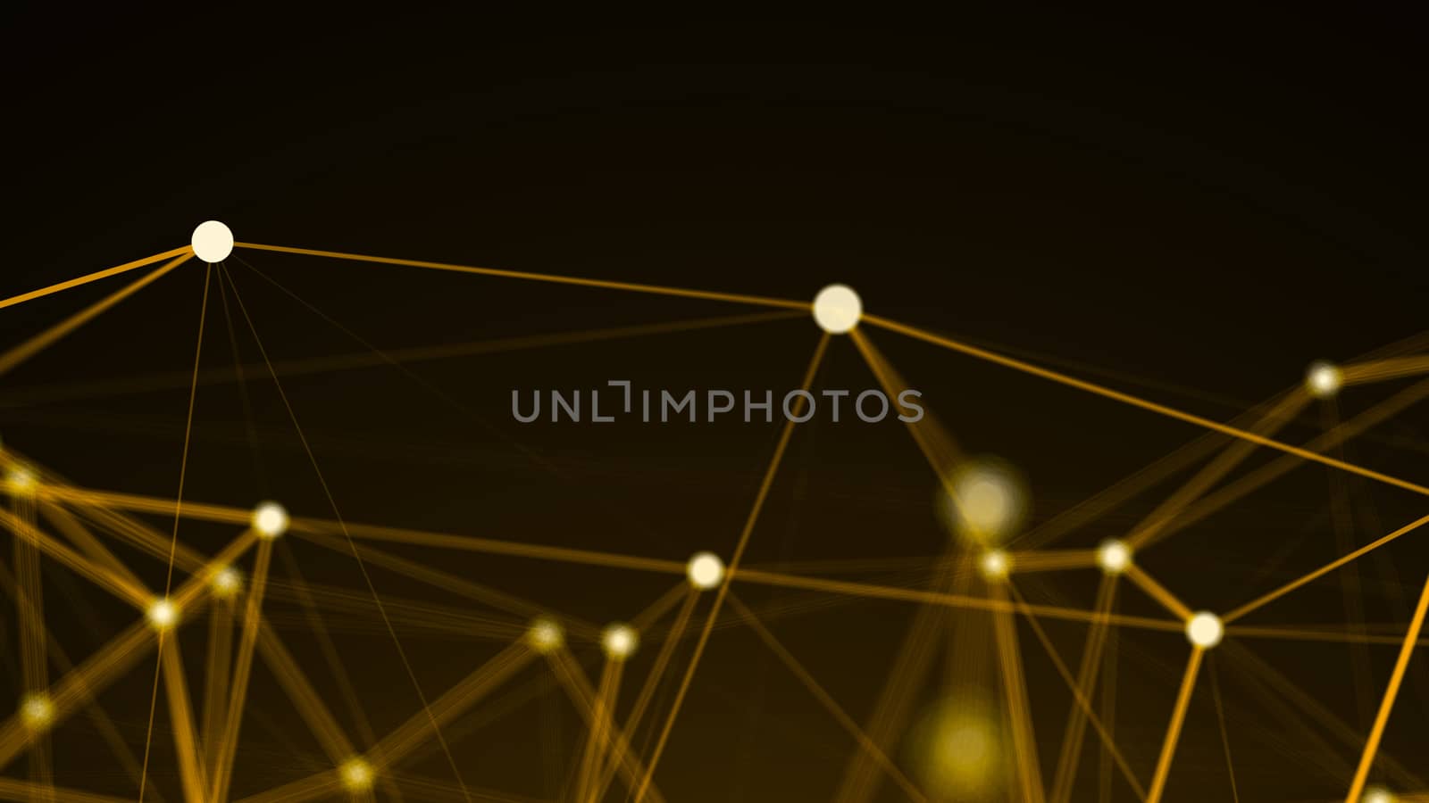 Abstract connection dots. Technology background. Network concept. 3d rendering