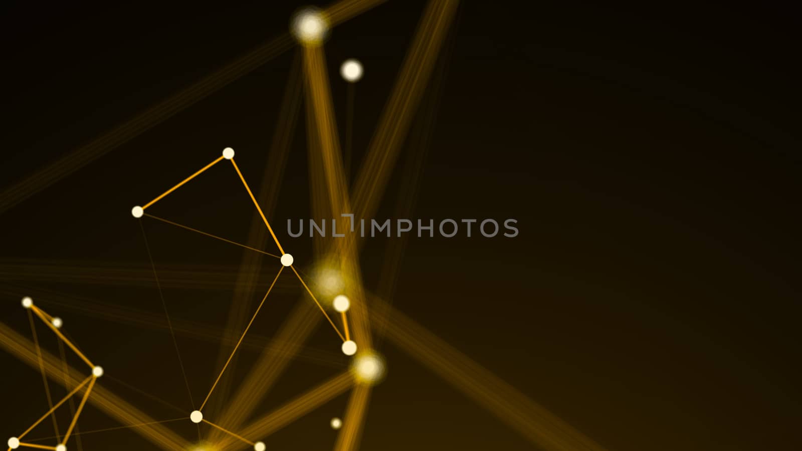 Abstract connection dots. Technology background. Network concept. 3d rendering