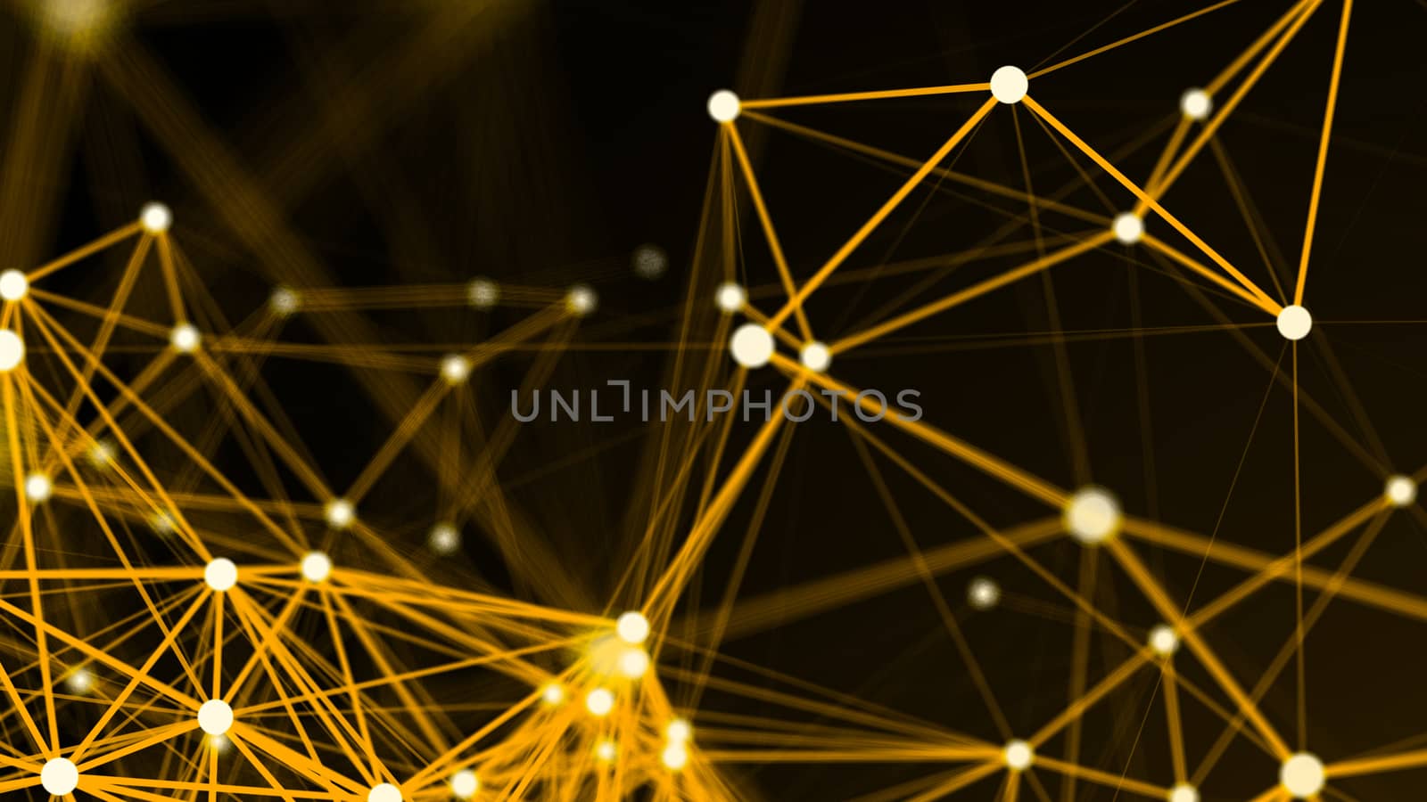 Abstract connection dots. Technology background. Network concept. 3d rendering