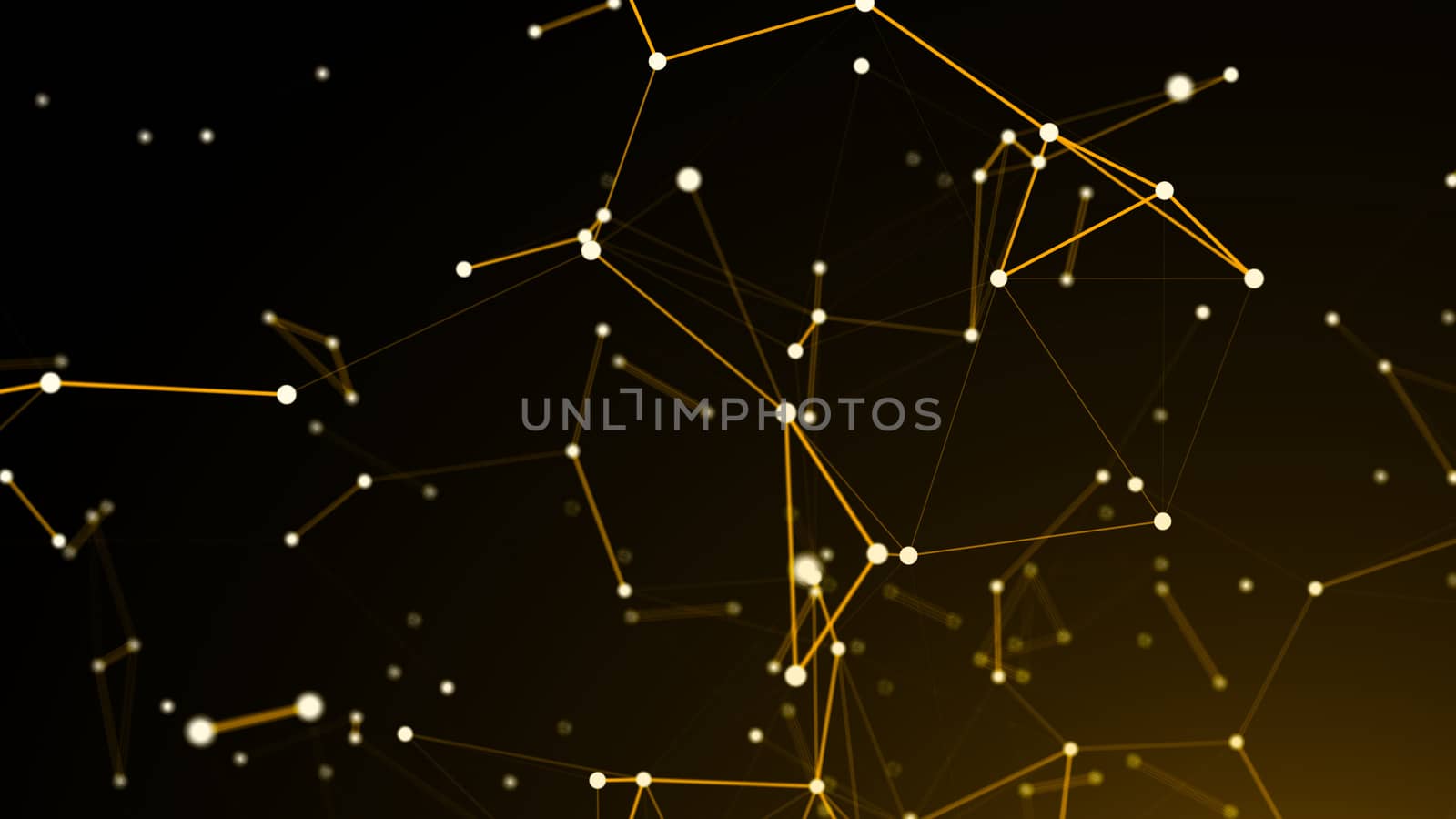 Abstract connection dots. Technology background. Network concept. 3d rendering