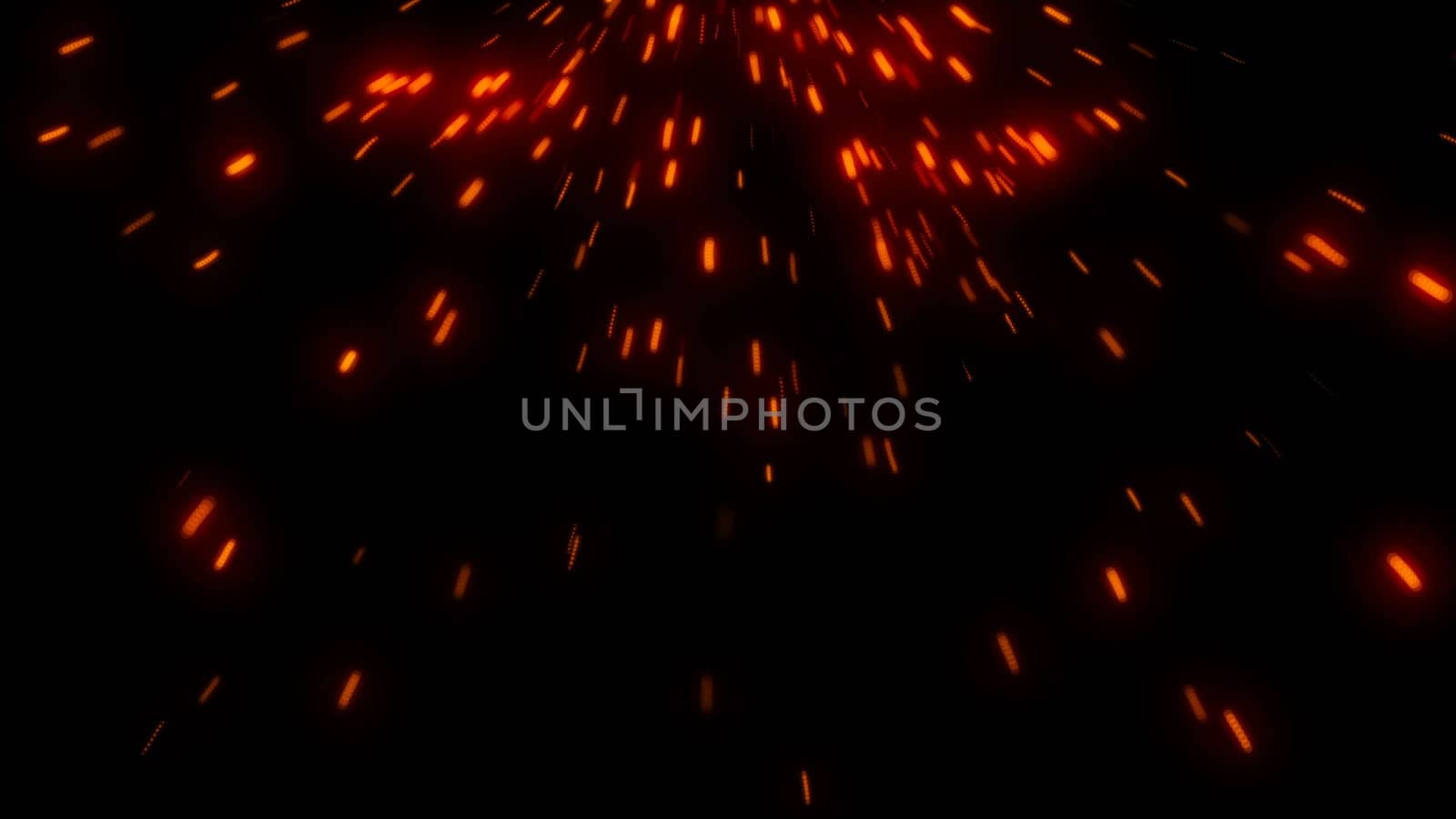Hot glowing embers. Digital illustration. 3d rendering