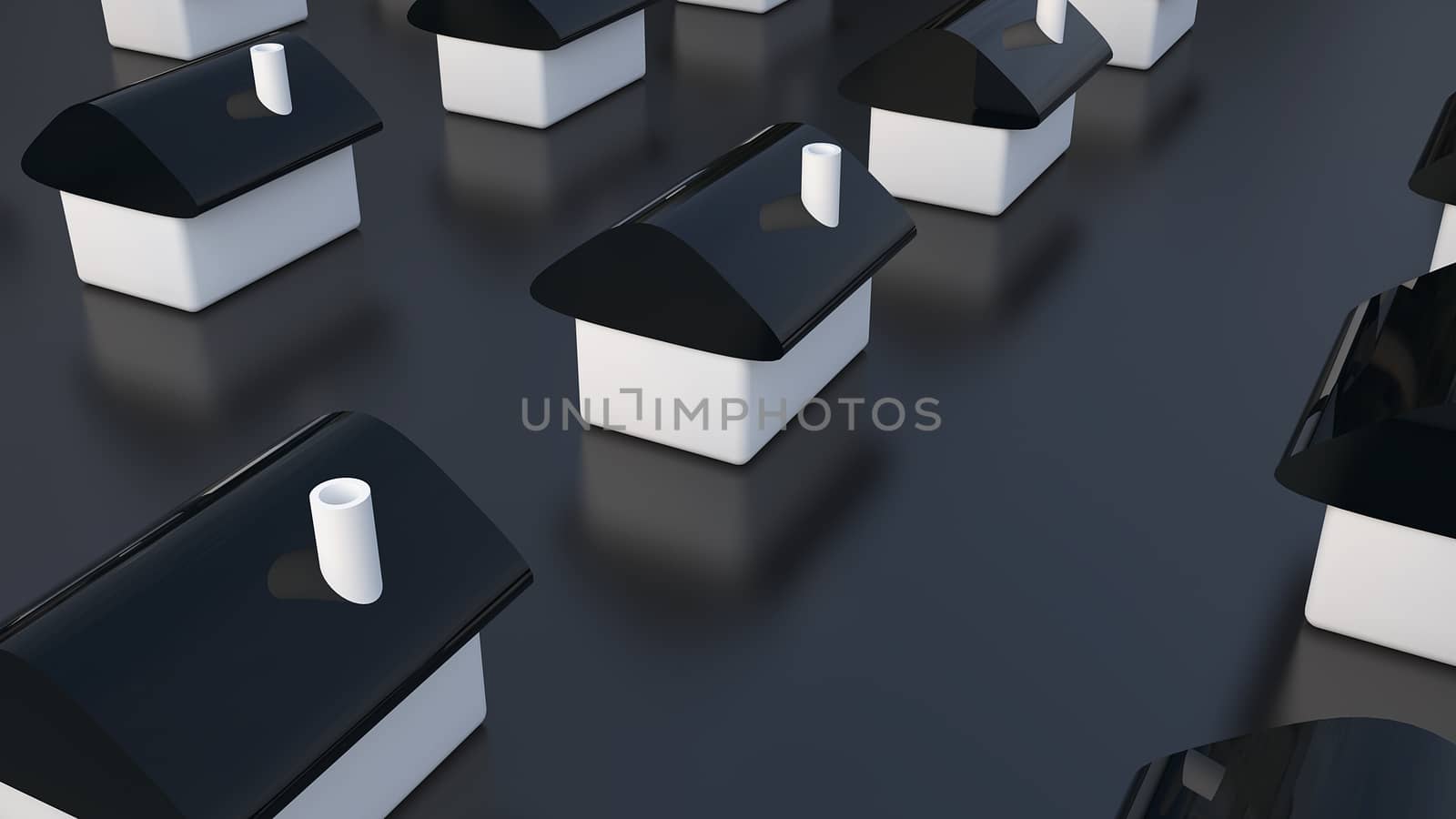 Row of houses, for real estate by nolimit046
