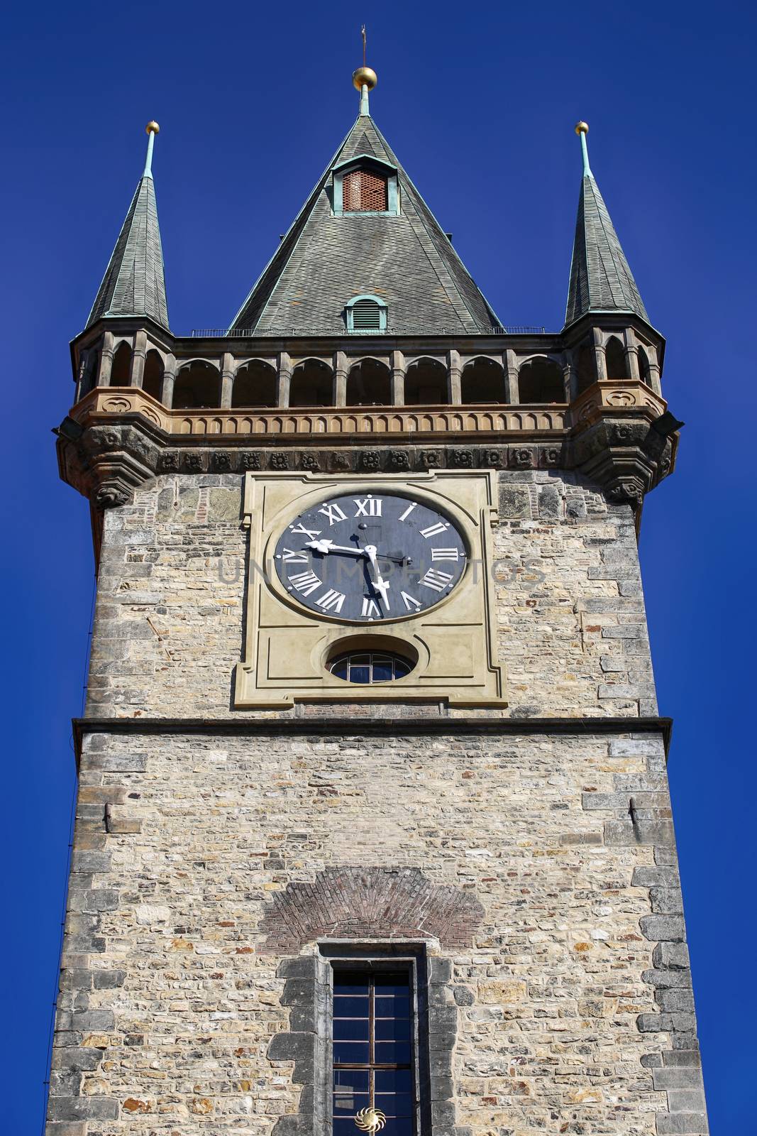 Old Town Clock tower in Stare Mesto, Prague, Czech Republic