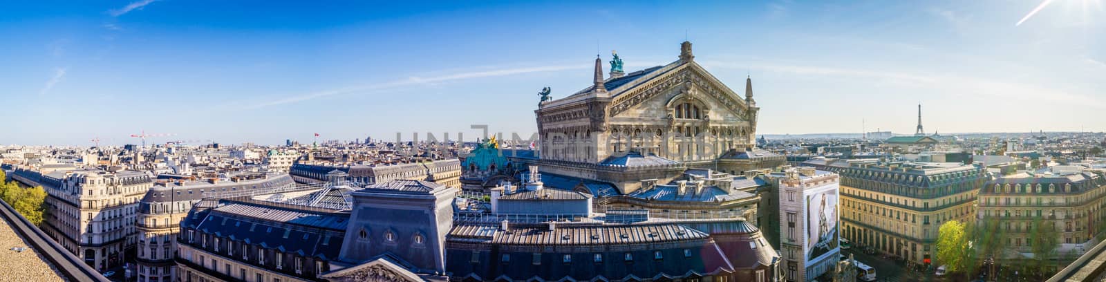 Panorama of Paris roofs by bignoub