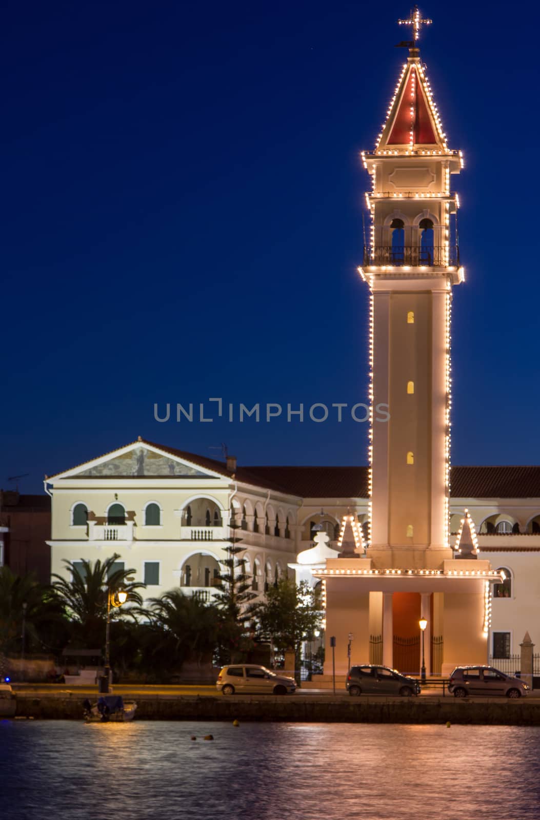 big church of a greek island by smoxx