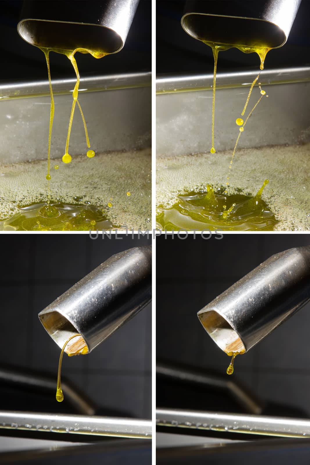 Olive oil poor fall out an modern oil mill