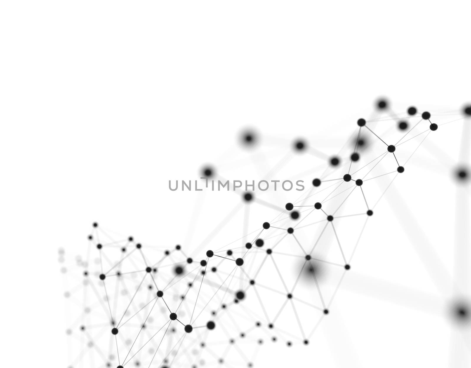 Concept of Network or Internet Communication. 3d illustration. White background