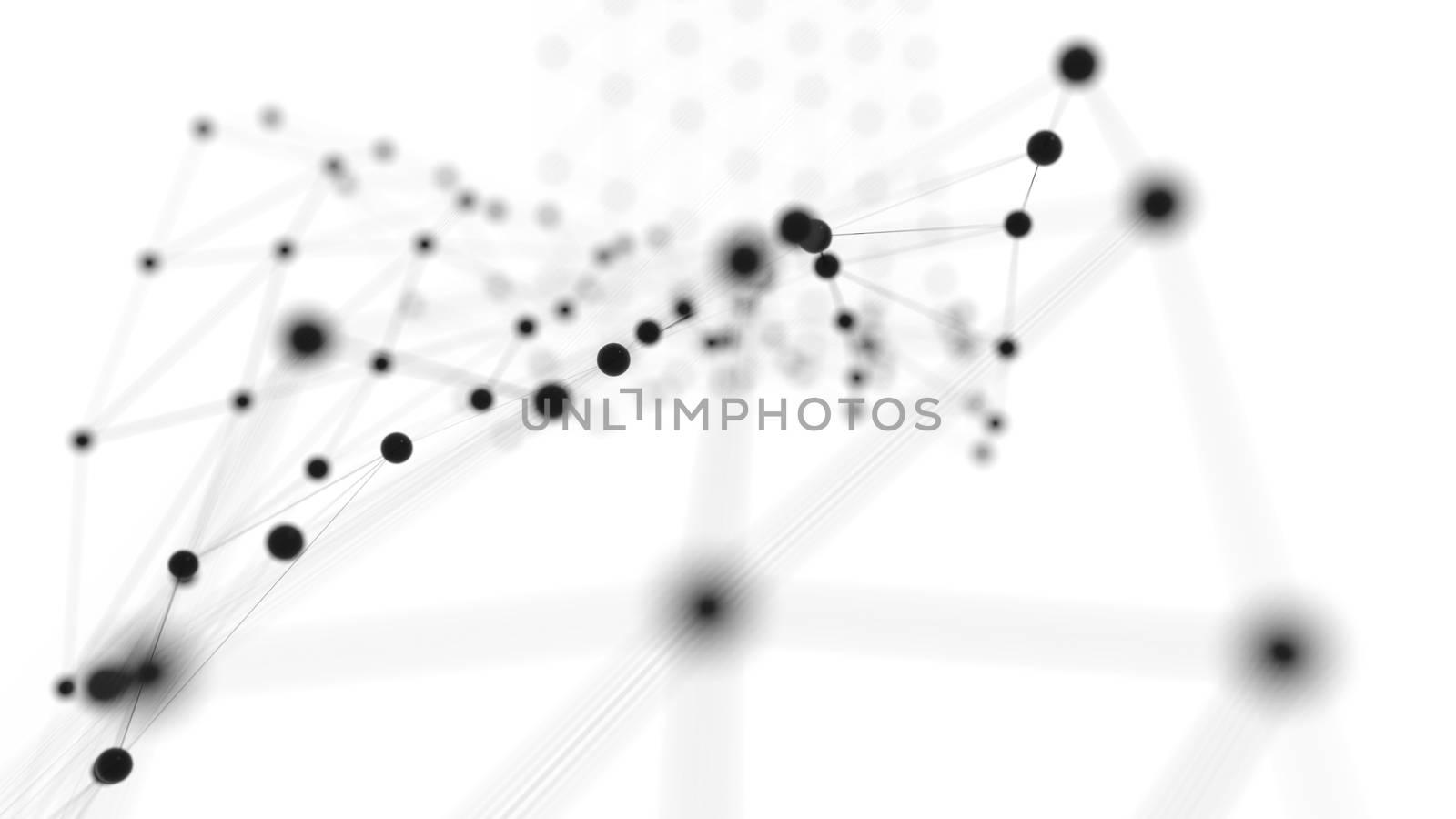 Concept of Network or Internet Communication. 3d illustration. White background