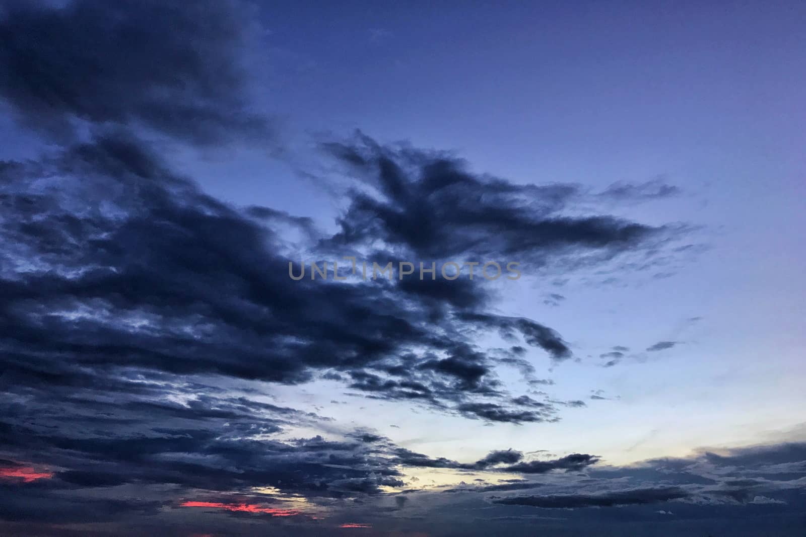 Beautiful dusk cloud on the sky 