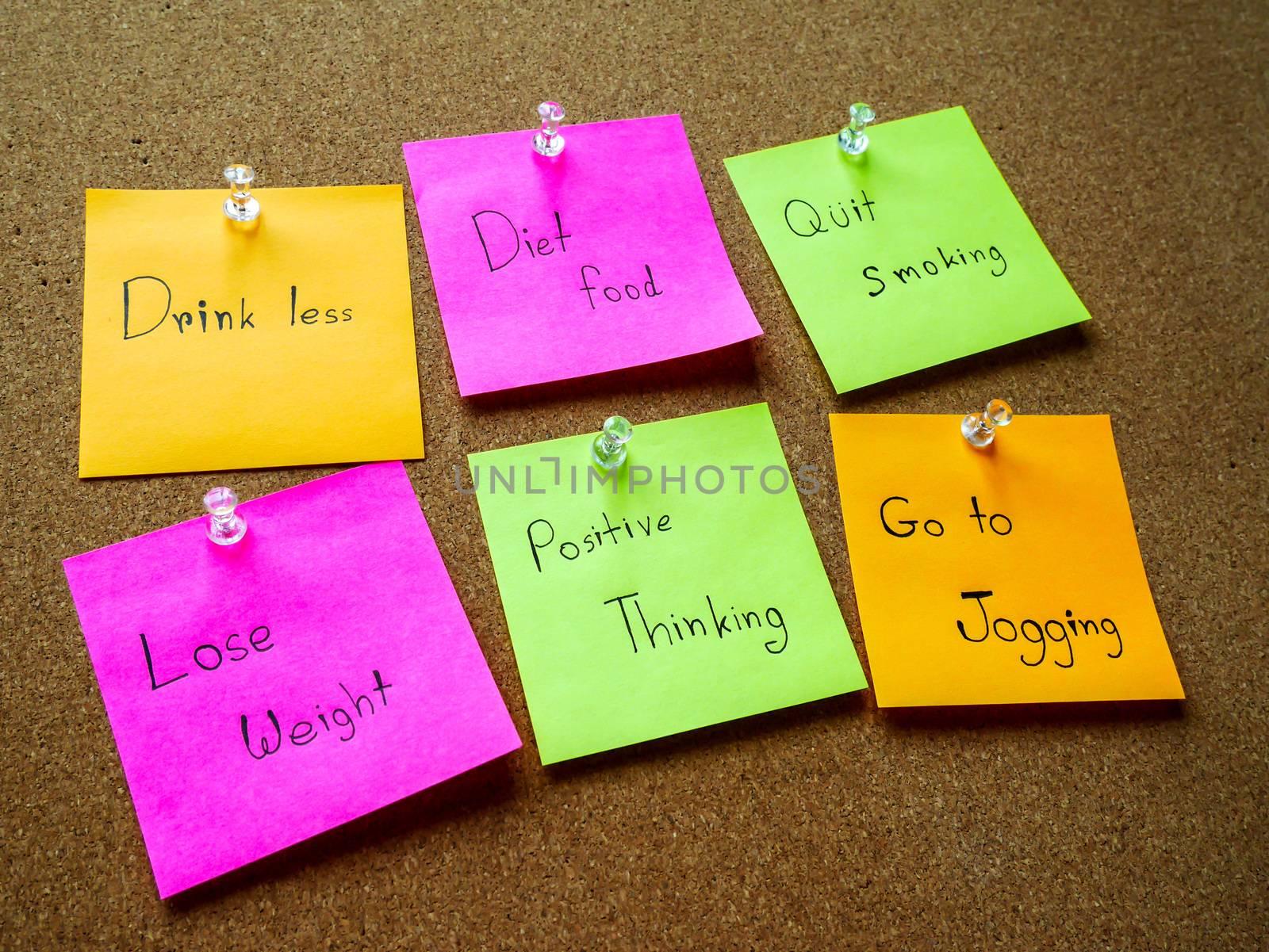 Post it note for healthy in my life