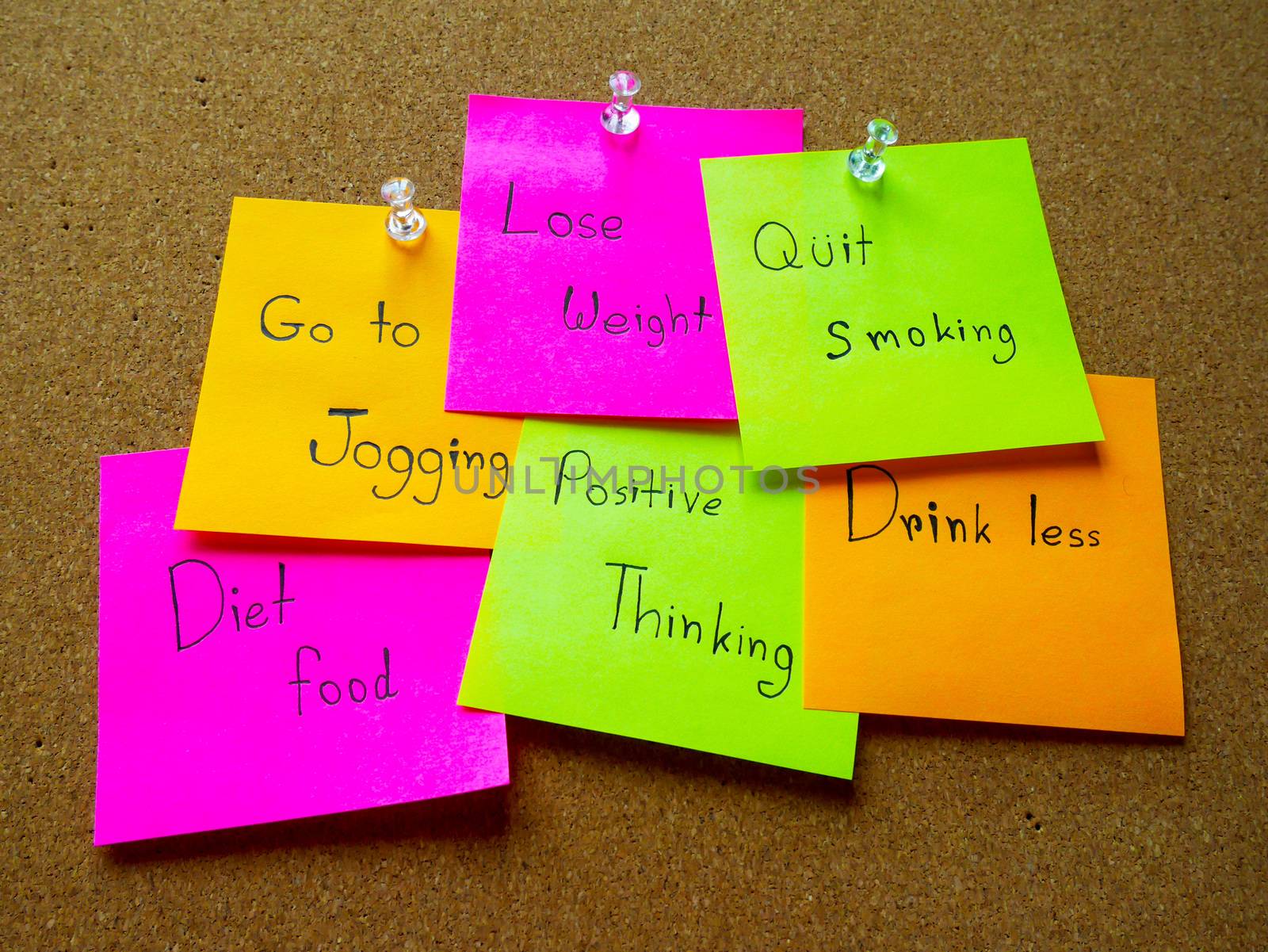 Post it note for healthy in my life