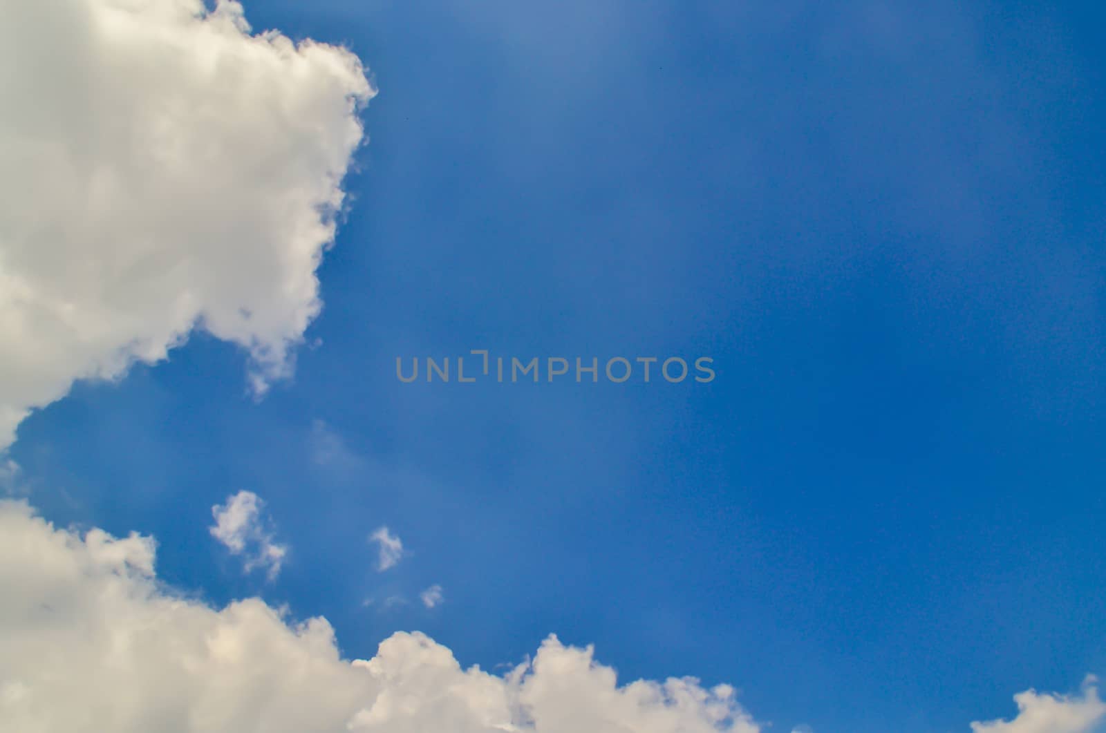 Beautiful blue sky and clouds background