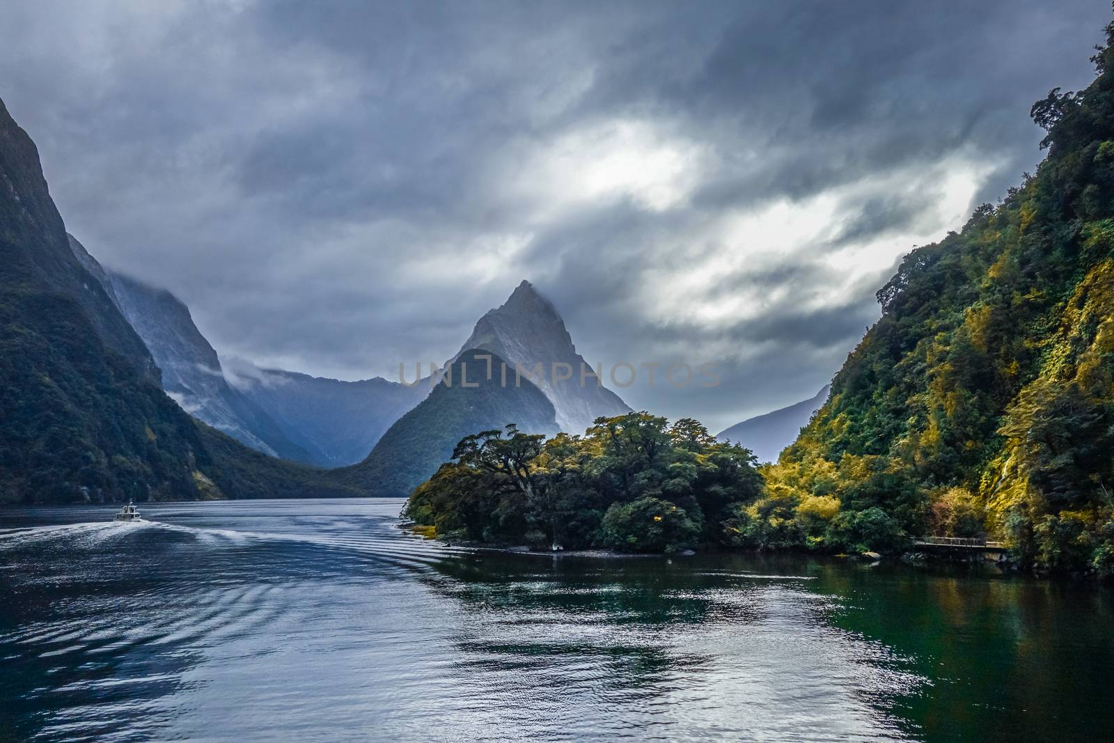 Milford Sound, fiordland national park in New Zealand