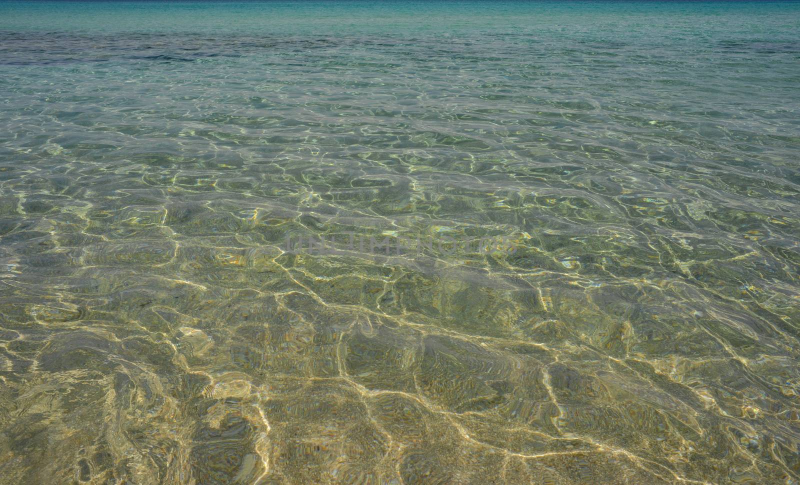 Calm water of sea or ocean in a sunny day.