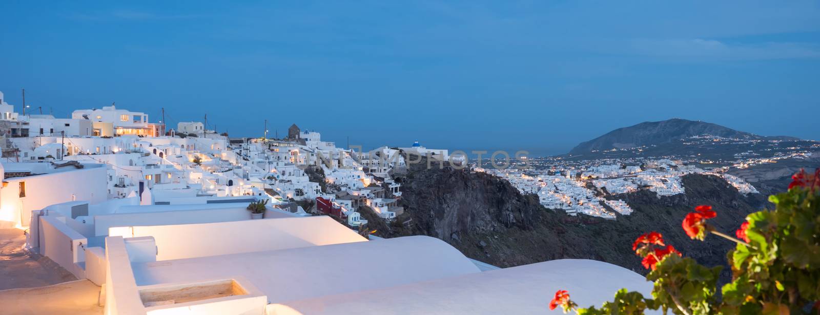 View of Oia in Santorini island by smoxx