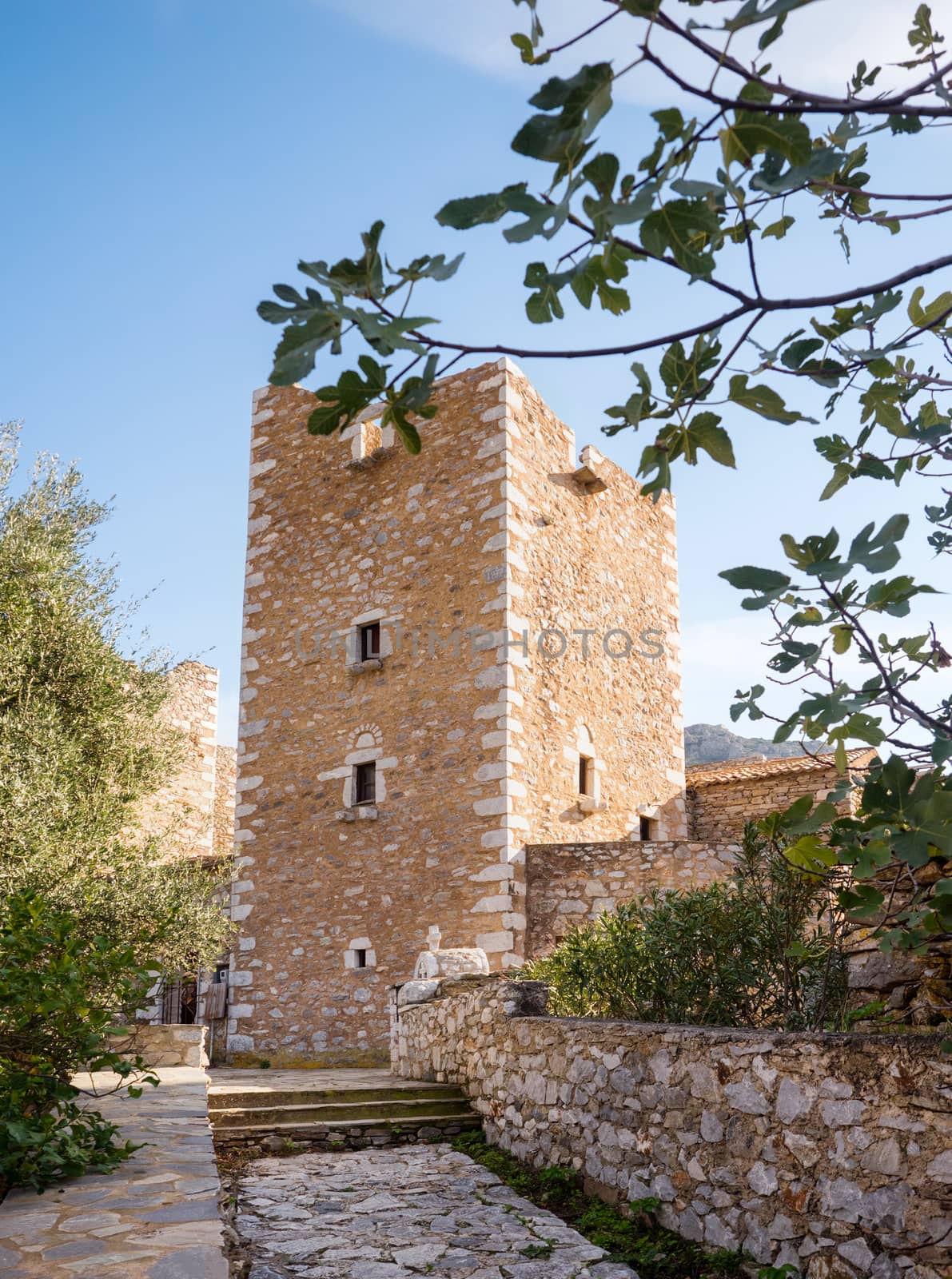 Medieval village Vathia in the Mani region, Peloponnese, Greece