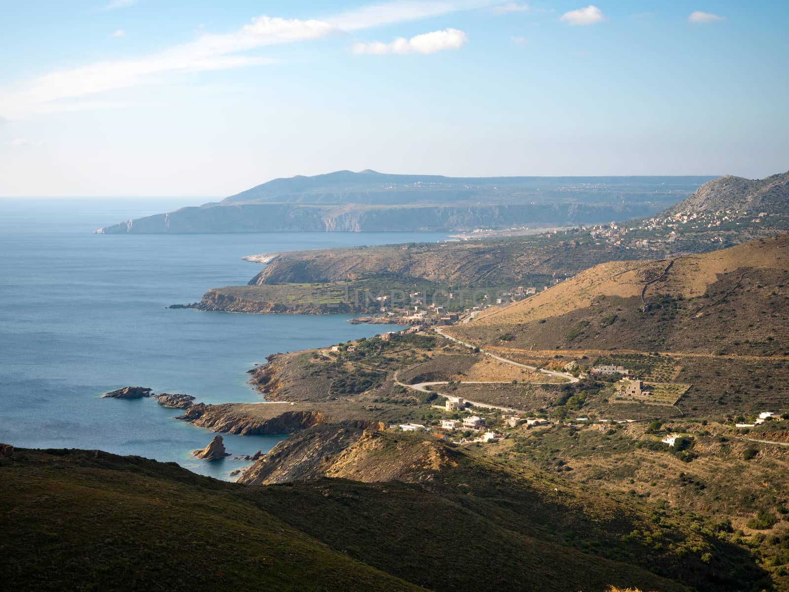 Landscape of Mani region in Laconia Peloponnese,Greece