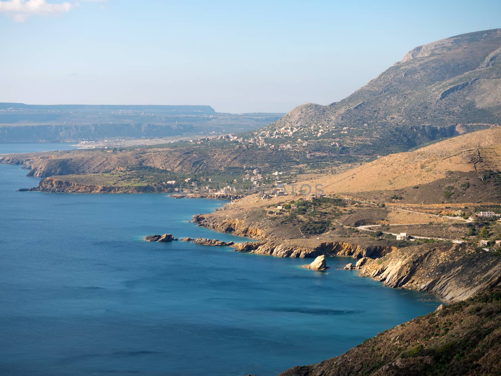 Landscape of Mani region in Laconia Peloponnese,Greece