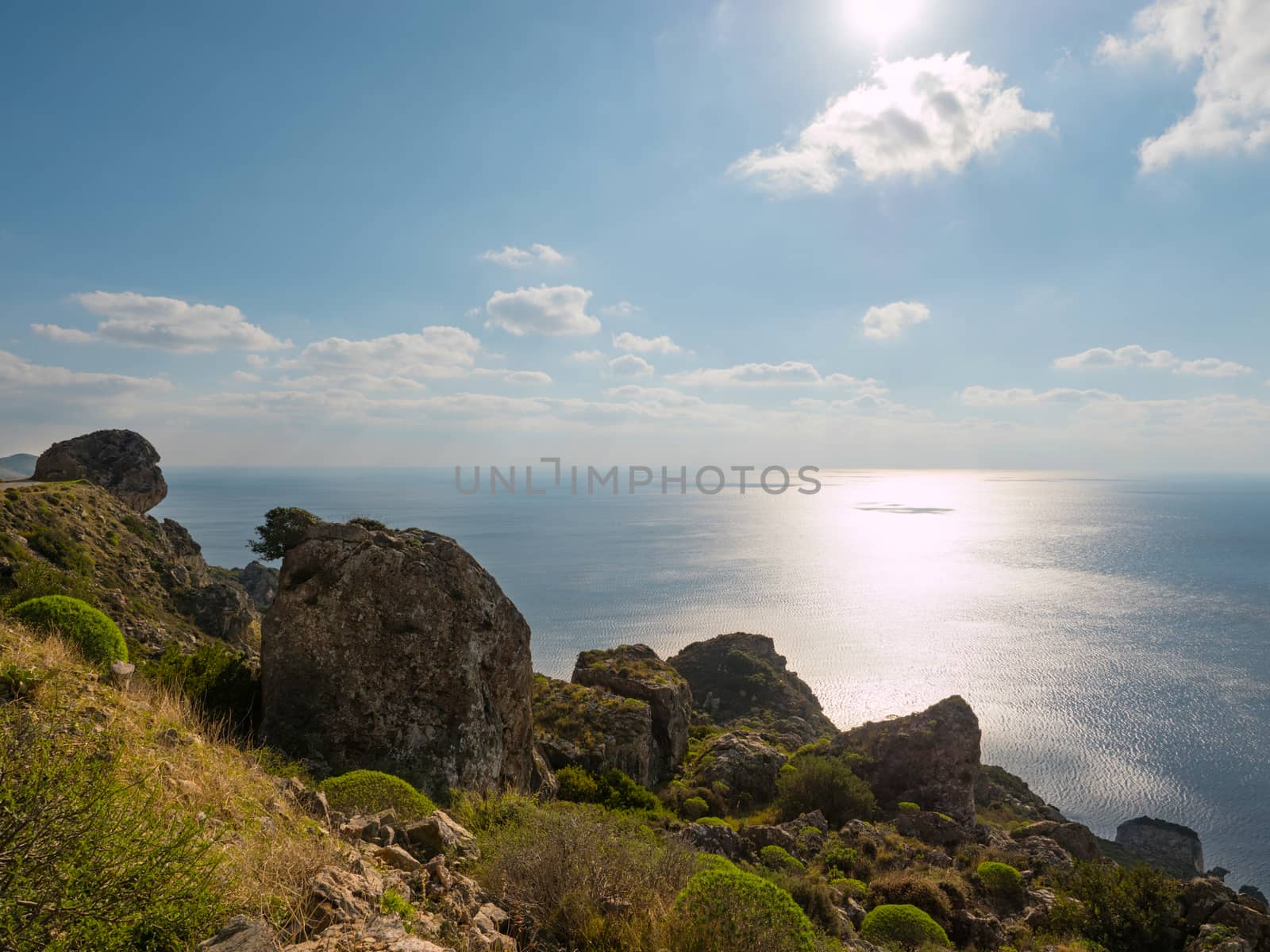 Landscape of Mani region in Laconia Peloponnese,Greece