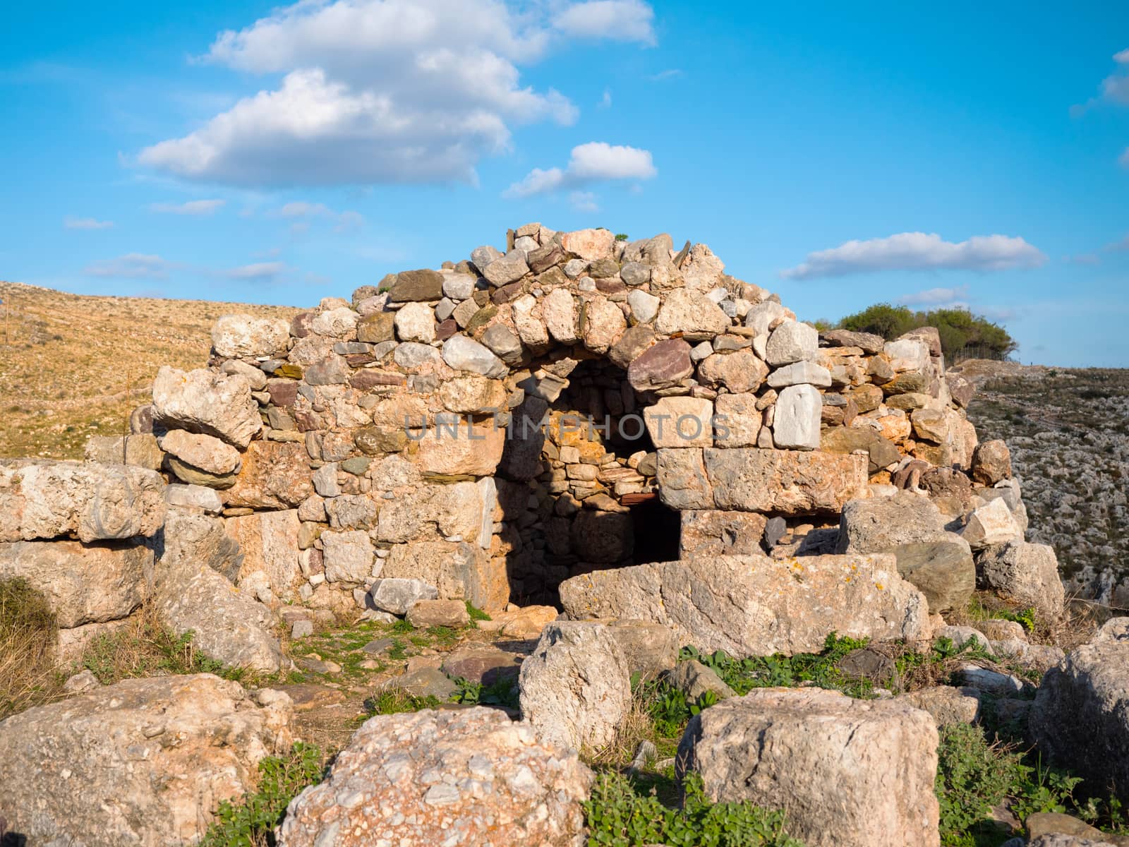 Necromancy of Poseidon in Cape Matapan or Tainaron in Mani, Peloponnese, Greece