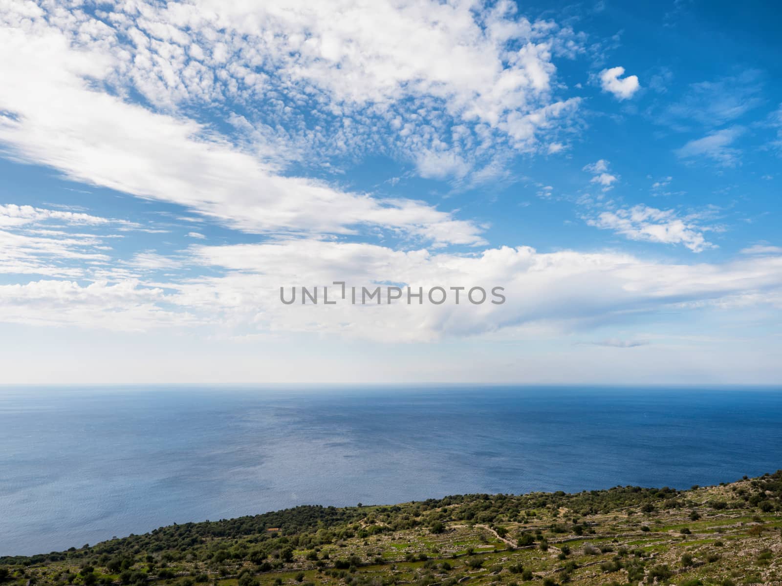 Landscape of Mani region in Laconia Peloponnese,Greece