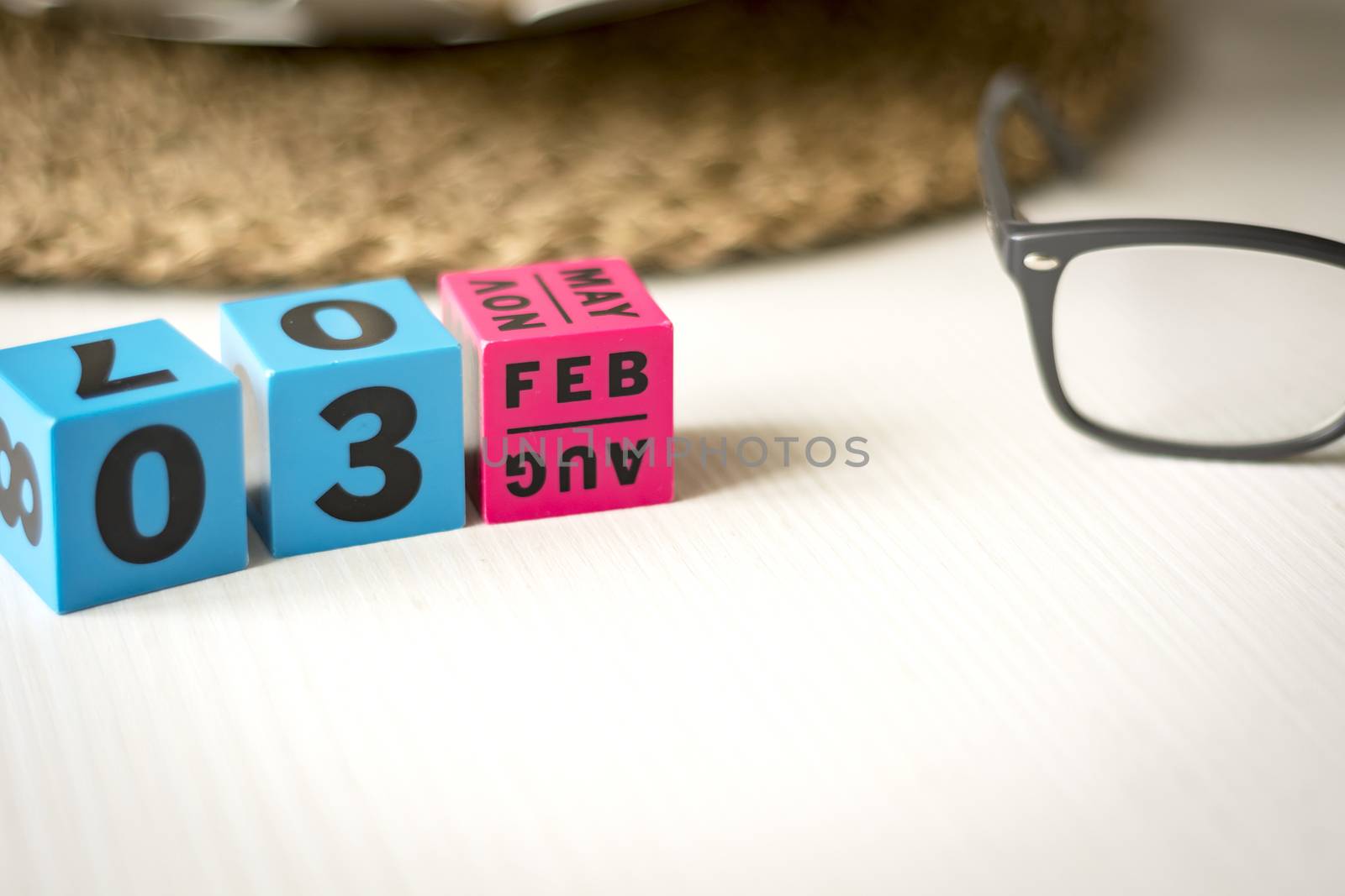 perpetual calendar set at the date of February 3rd by rarrarorro