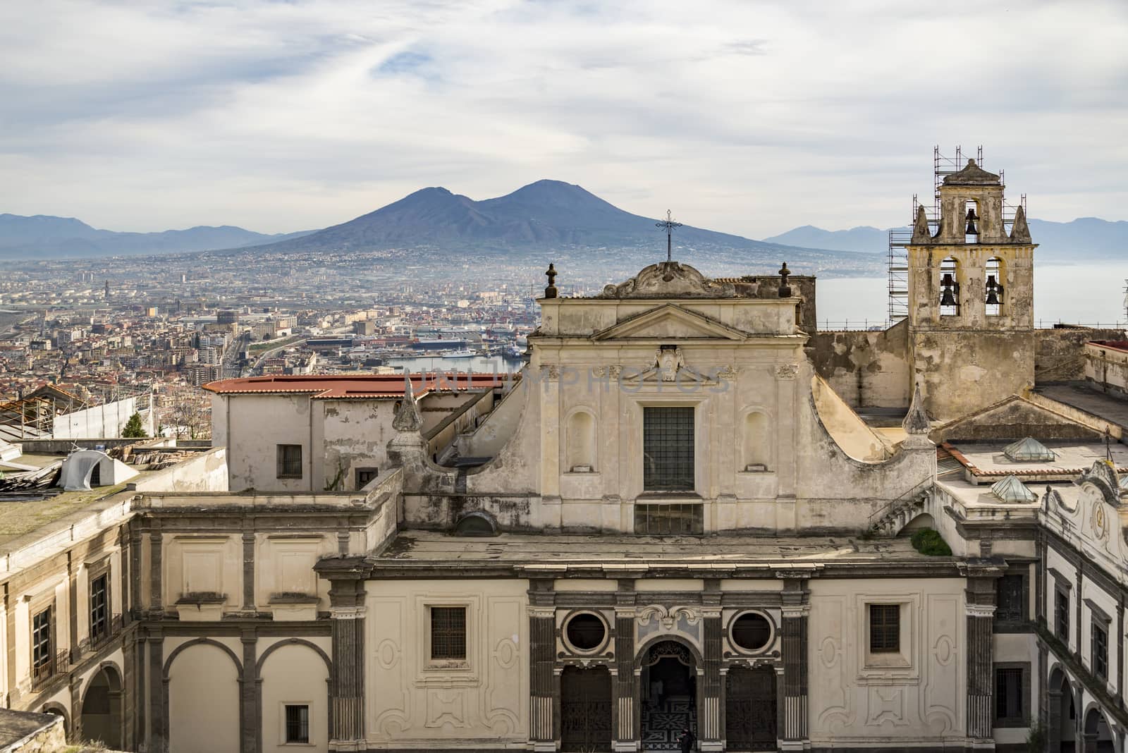 View of the Certosa di San Martino in Naples, Italy