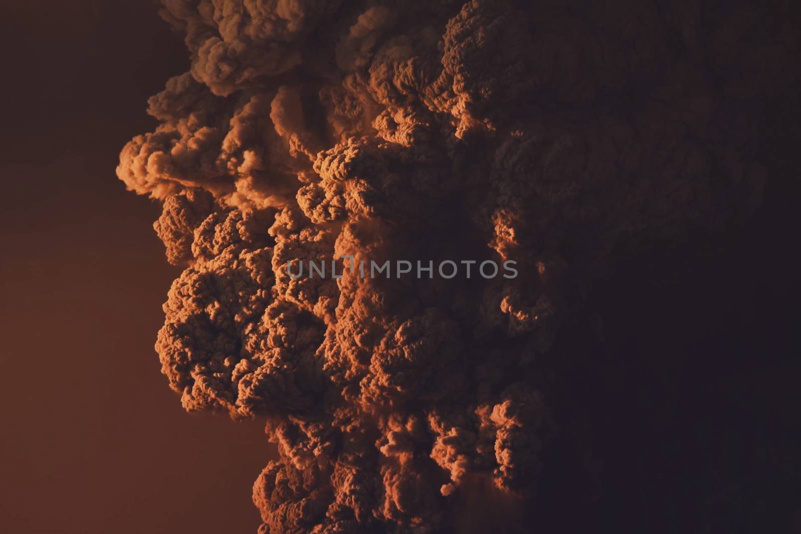Eruption. Clubs of smoke and ash in the atmosphere by nyrok