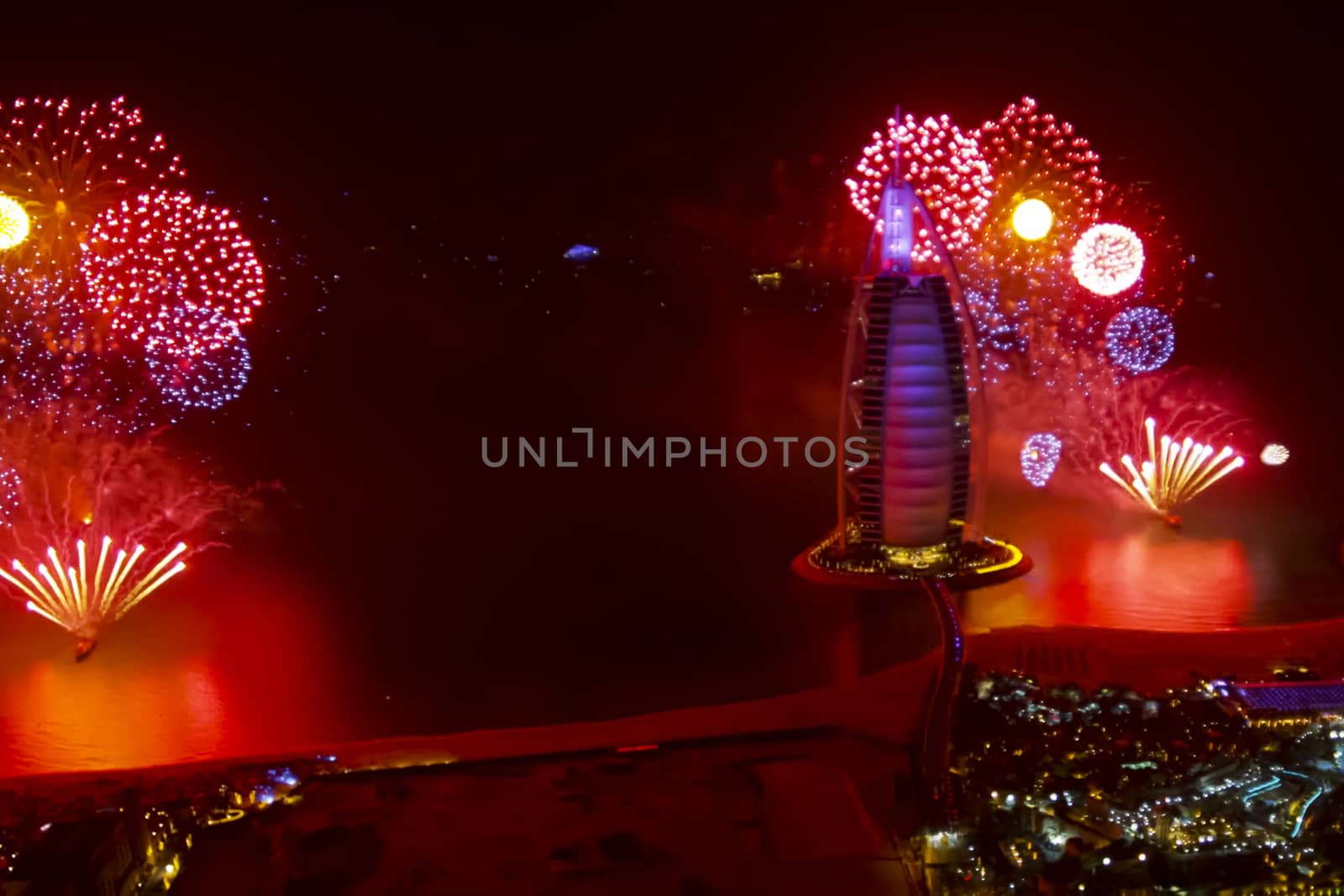 Festive firework in Dubai. by nyrok
