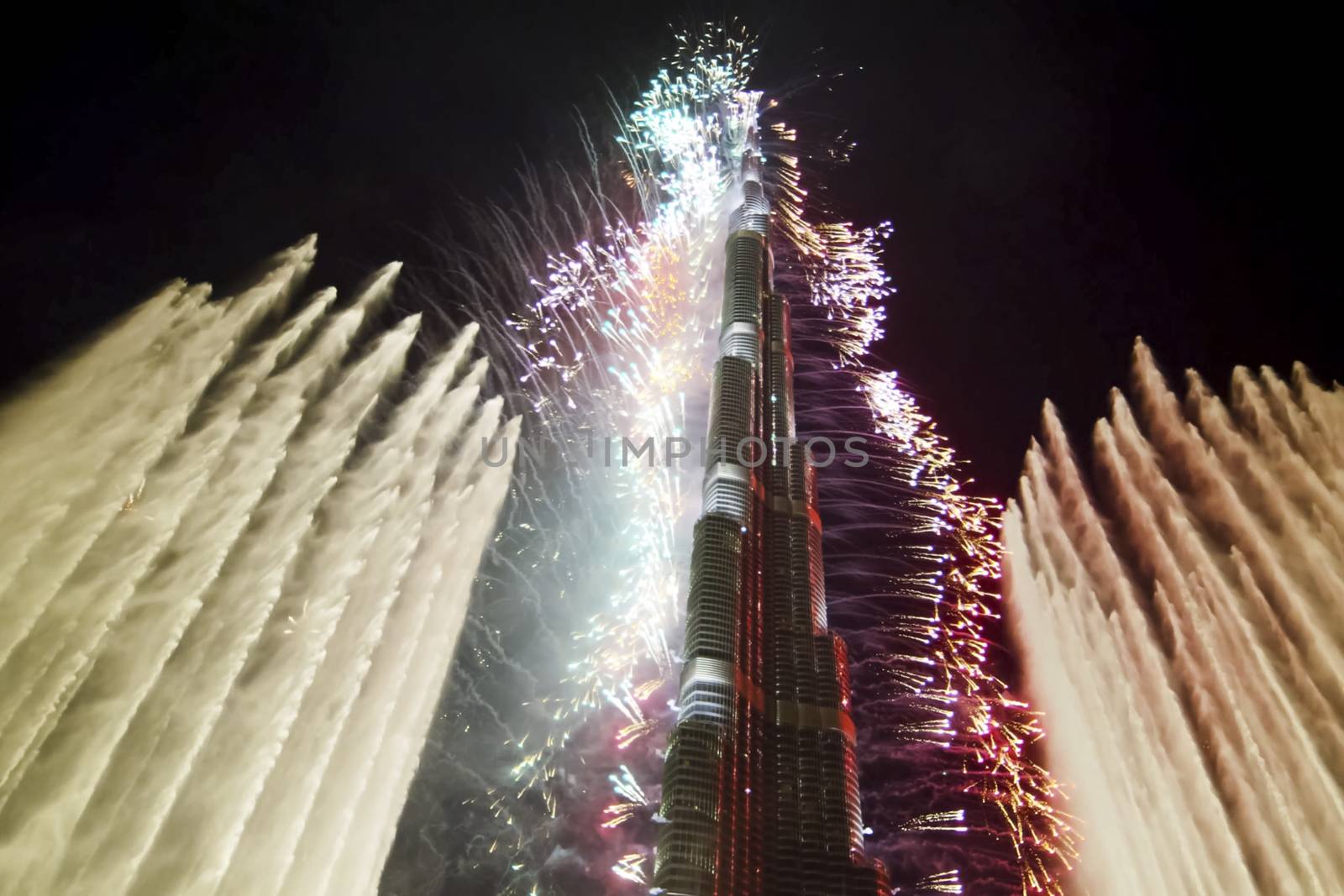 Festive firework in Dubai. by nyrok