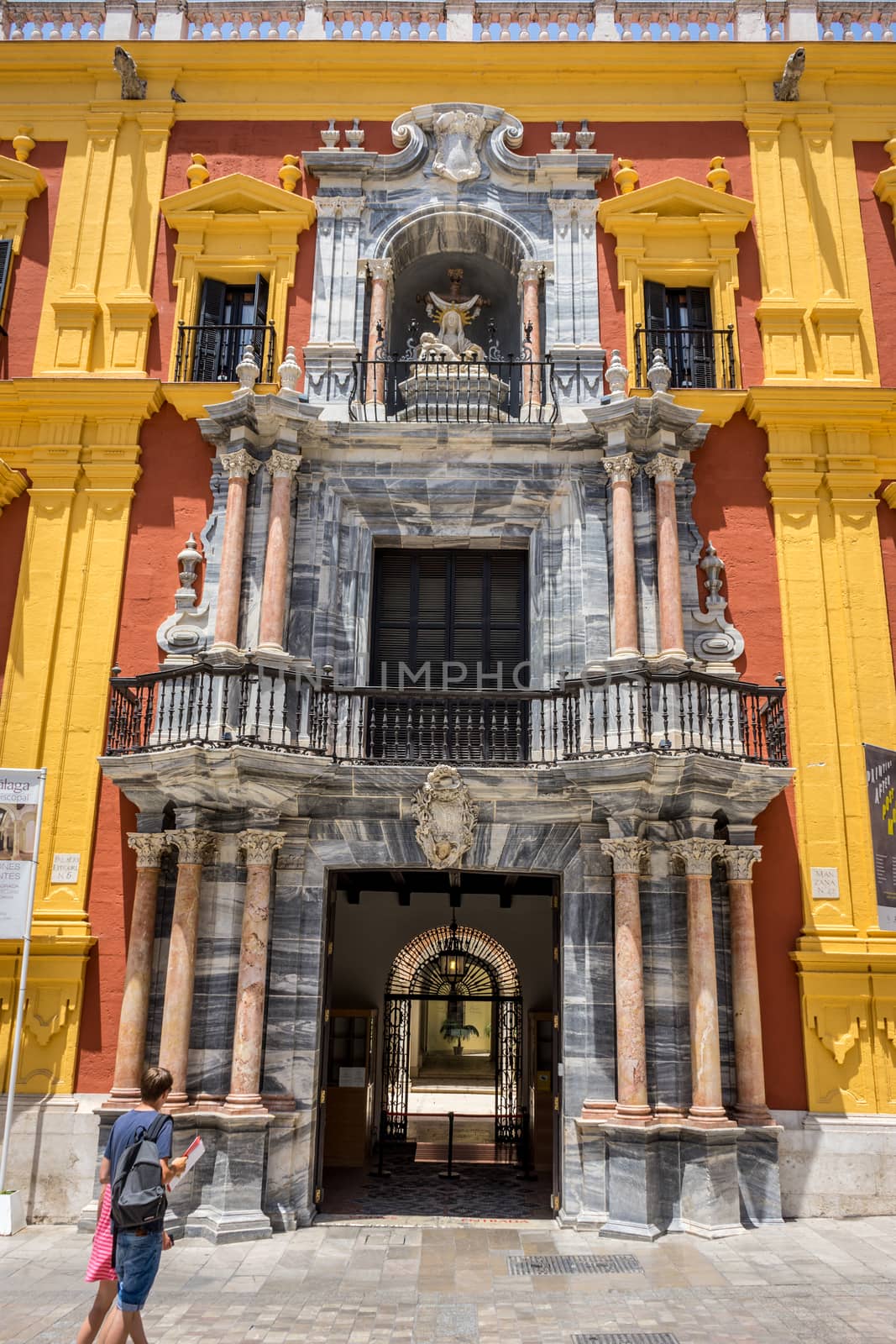 the episcopal palace in Malaga, Spain, Europe on a bright summer by ramana16