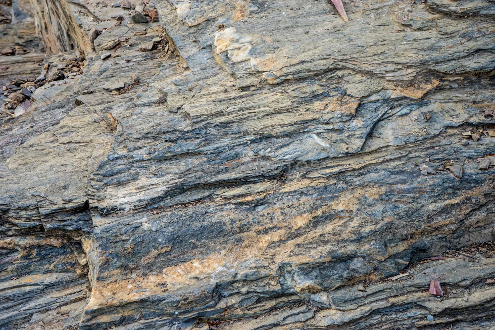 Design patterns on stone at the mountain at malaga, Spain, Europe on a bright sunny day