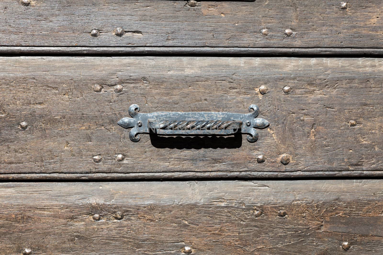 Italy: Close up of rustic old door by alanstix64