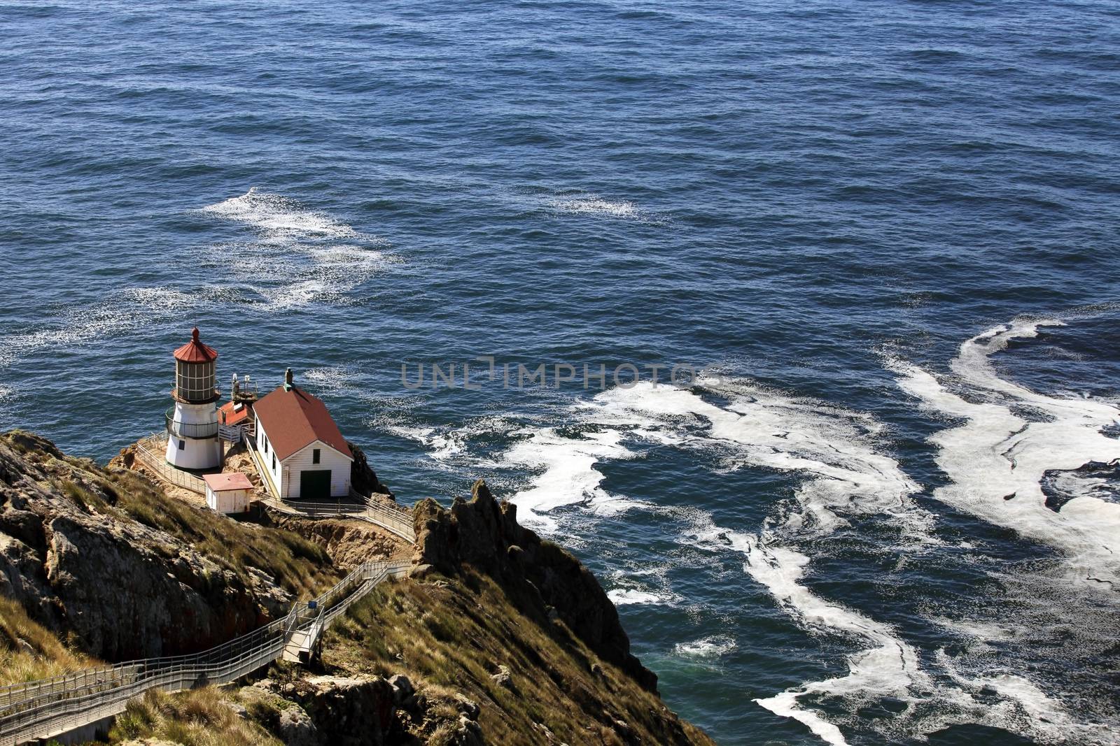 Point Reyes Lighthouse at sunny day