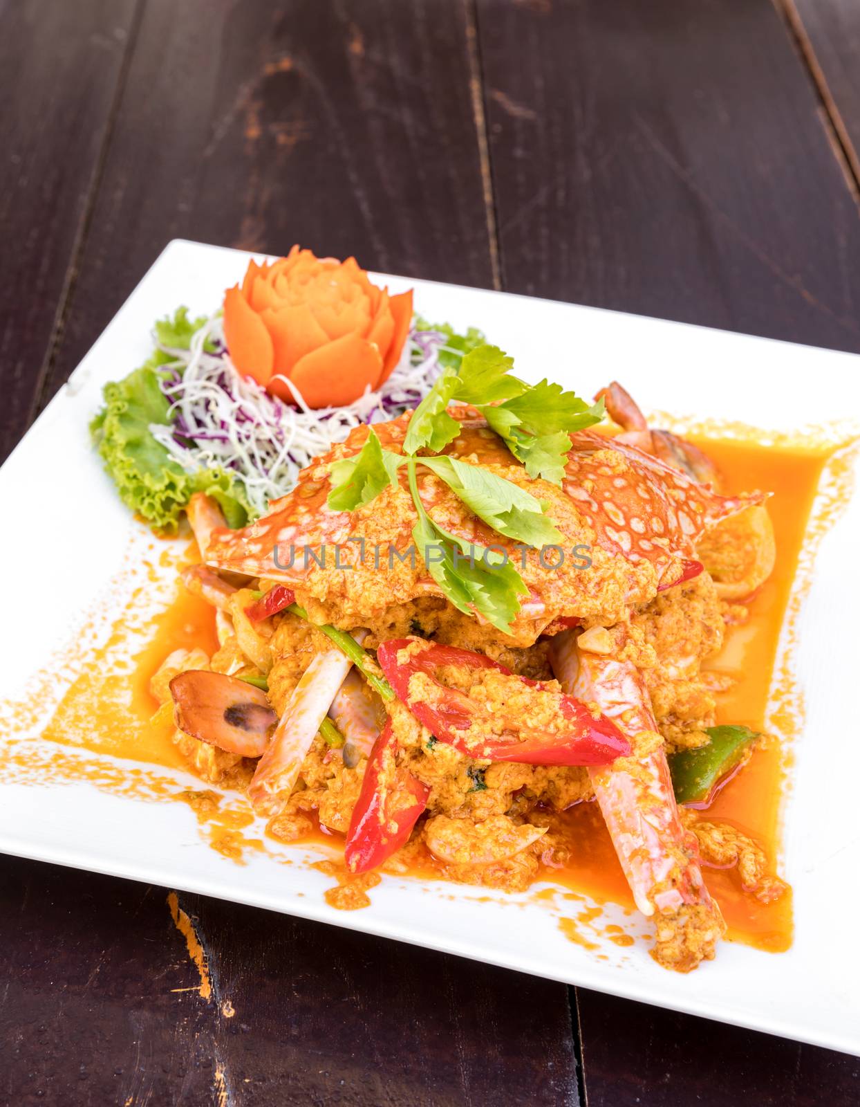 Fried curry crab by vichie81