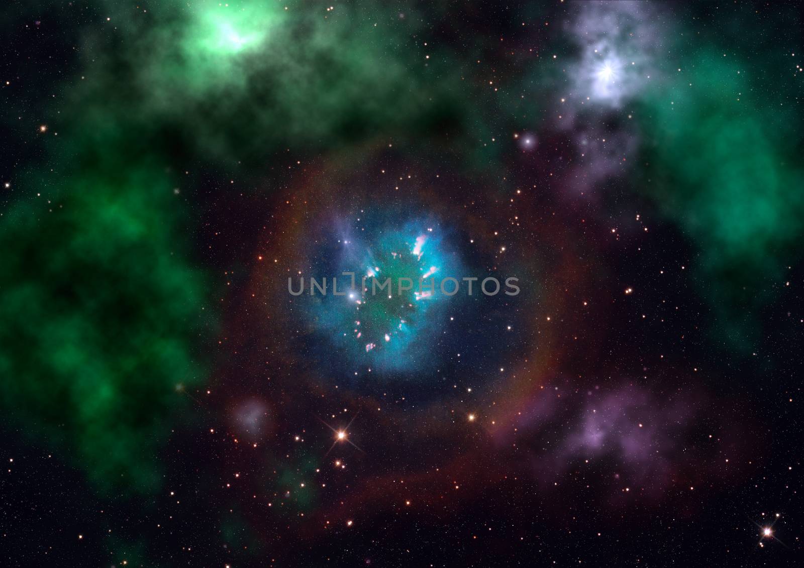 Small part of an infinite star field of space in the Universe. Elements of this image furnished by NASA .