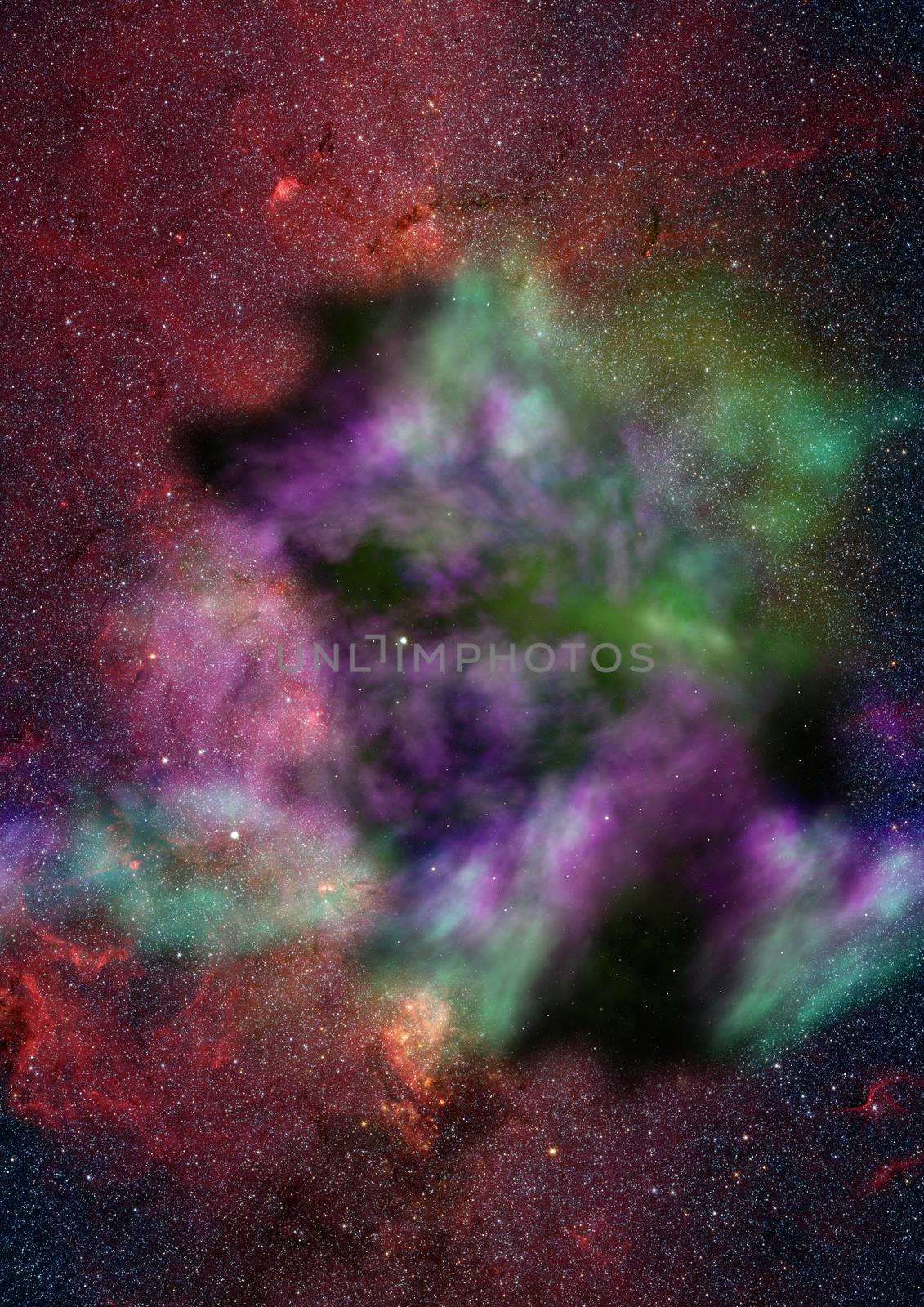 Star field in space a nebulae and a gas congestion. Elements of this image furnished by NASA .