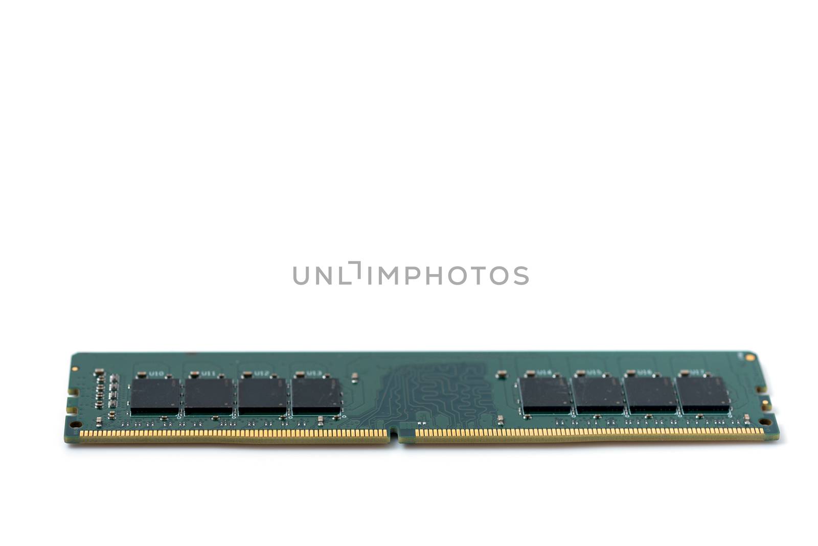 Computer ram on white background by antpkr